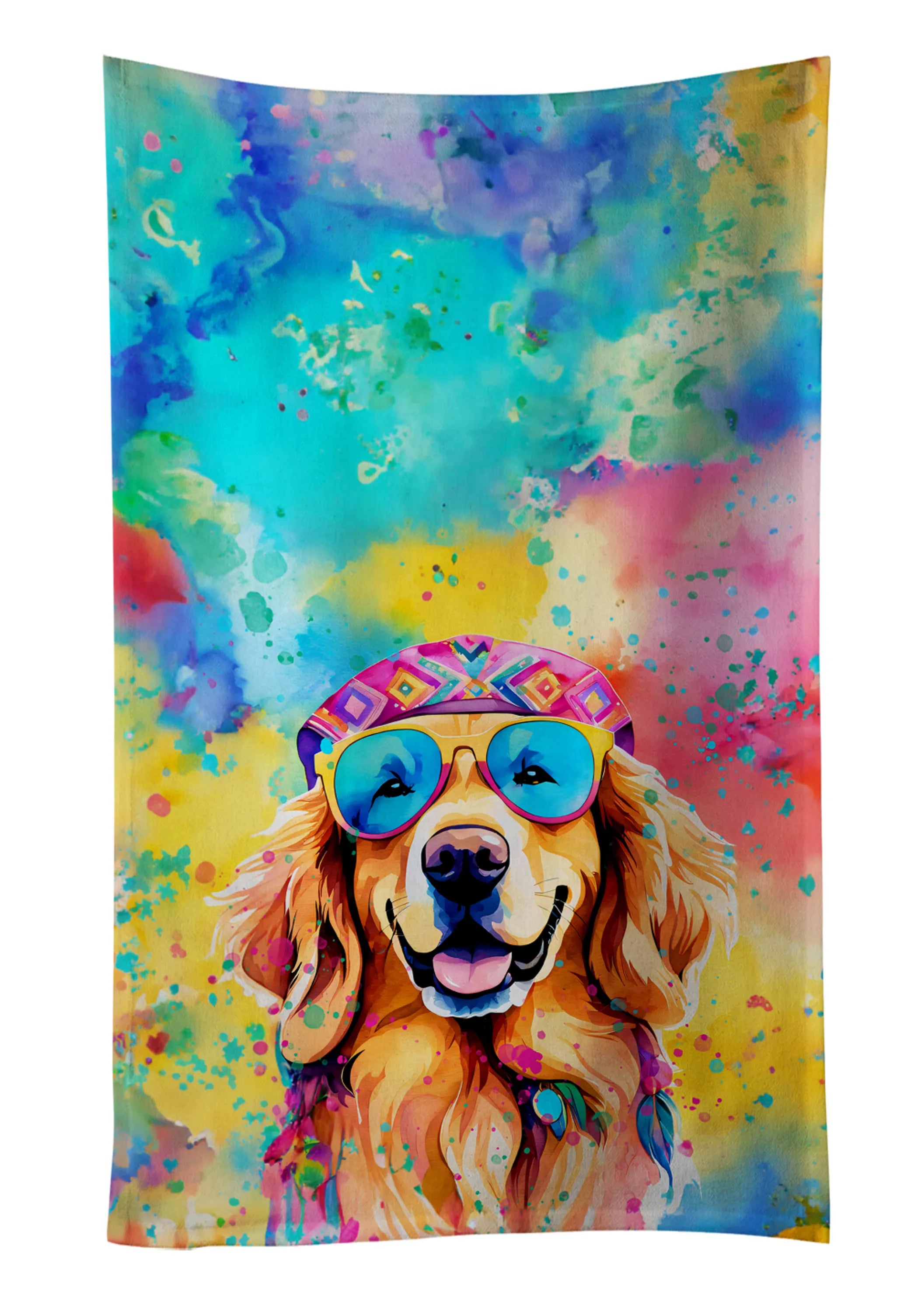 Hippie Dawg Kitchen Towel - Size: 25HX15W | Pack Of: 1 | Collection name: Hippie dawg