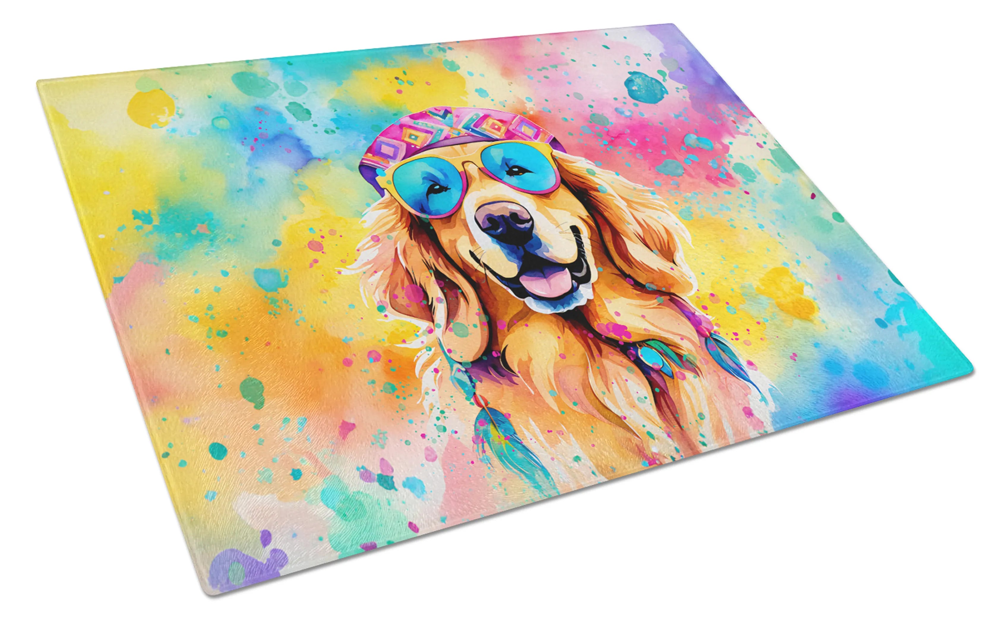Hippie Dawg Glass Cutting Board - Size: LARGE | Pack Of: 1 | Collection name: Hippie dawg