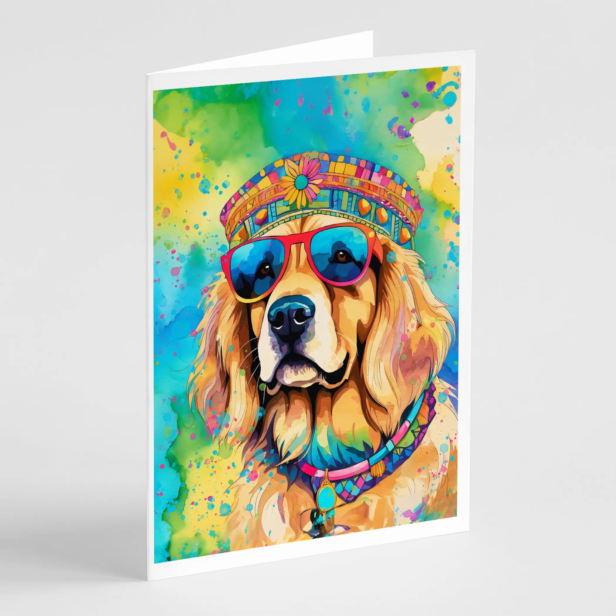 Hippie Dawg Greeting Cards  - Size: 5X7 | Pack Of: 1 | Collection name: Hippie dawg