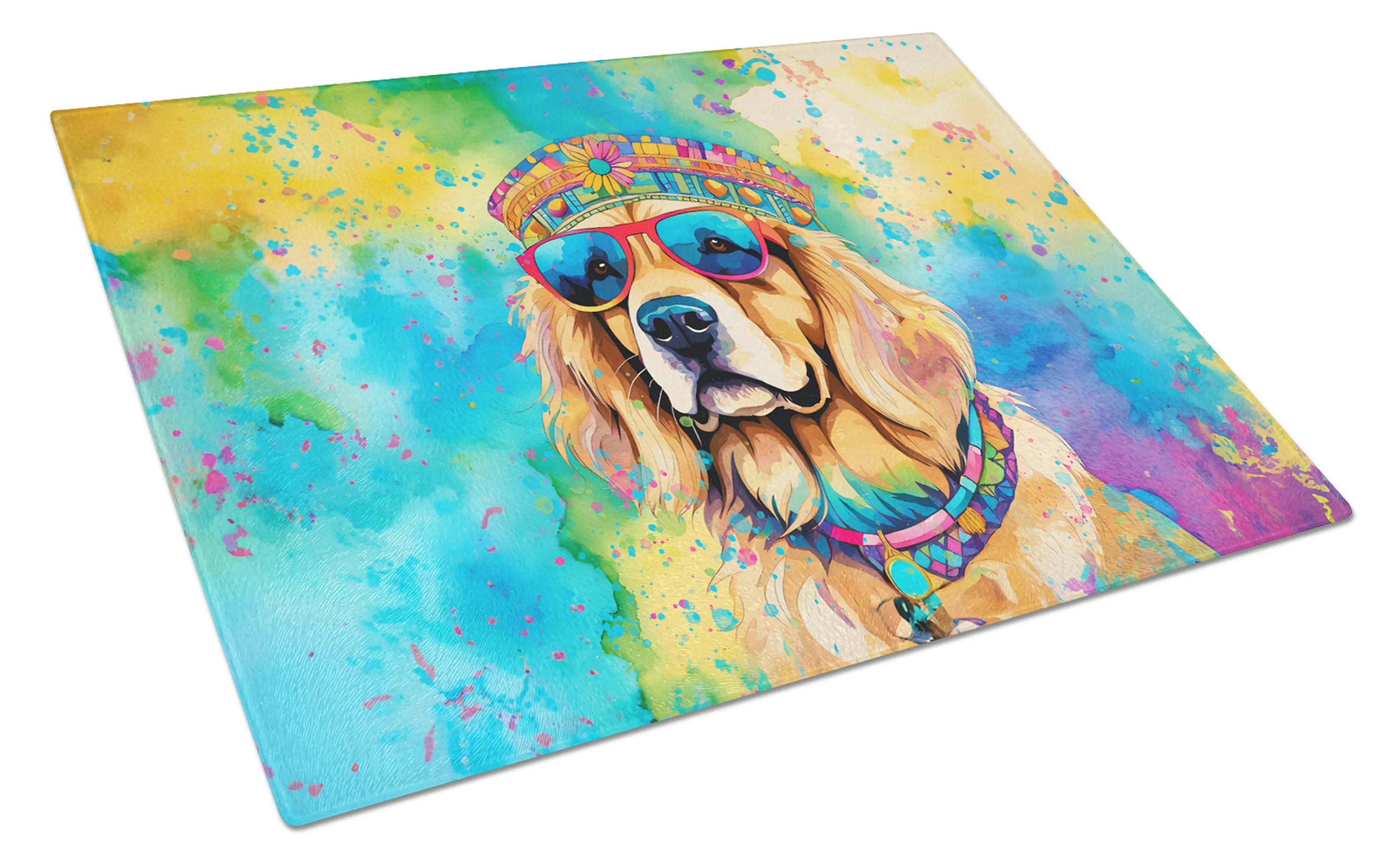 Hippie Dawg Glass Cutting Board - Size: LARGE | Pack Of: 1 | Collection name: Hippie dawg