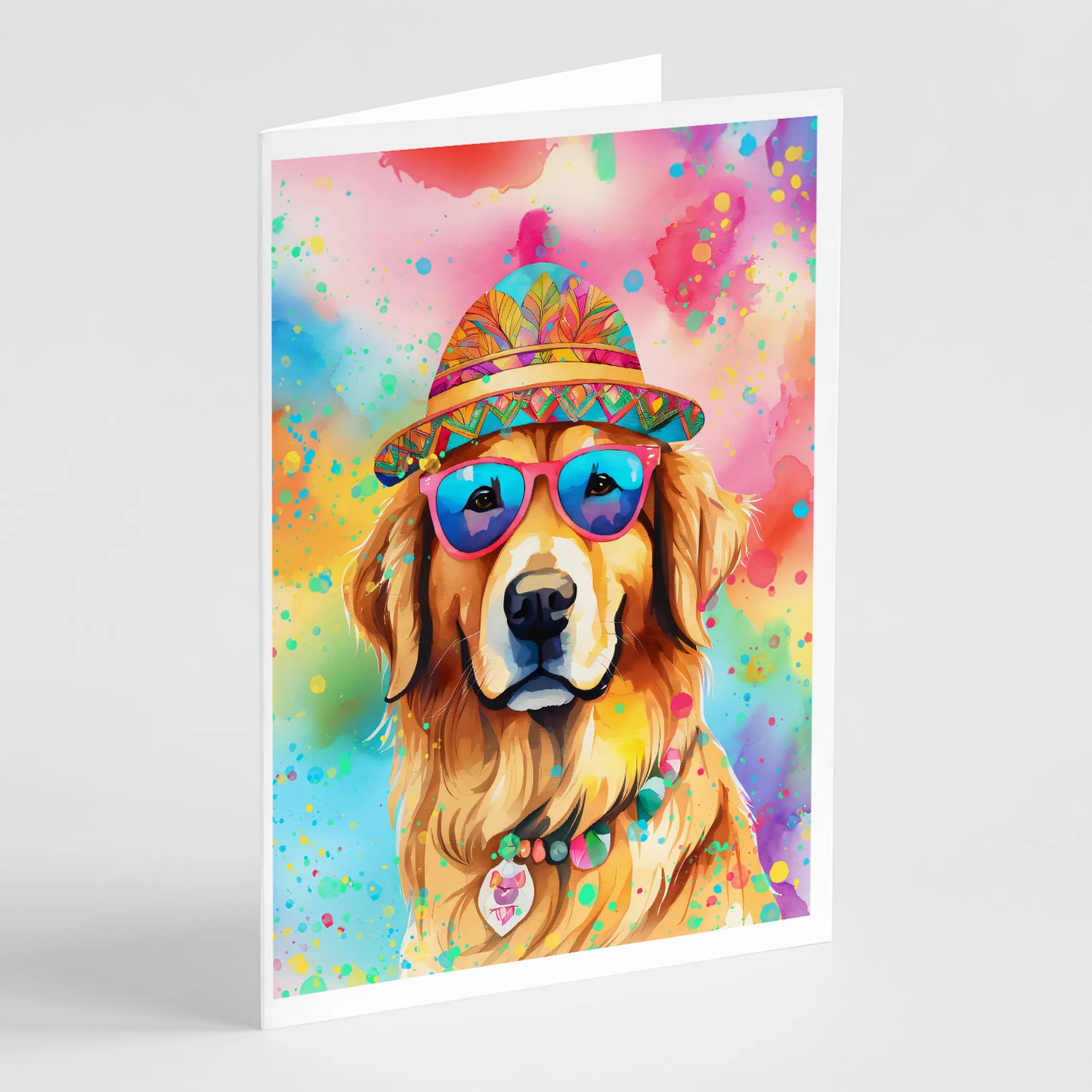 Hippie Dawg Greeting Cards  - Size: 5X7 | Pack Of: 1 | Collection name: Hippie dawg