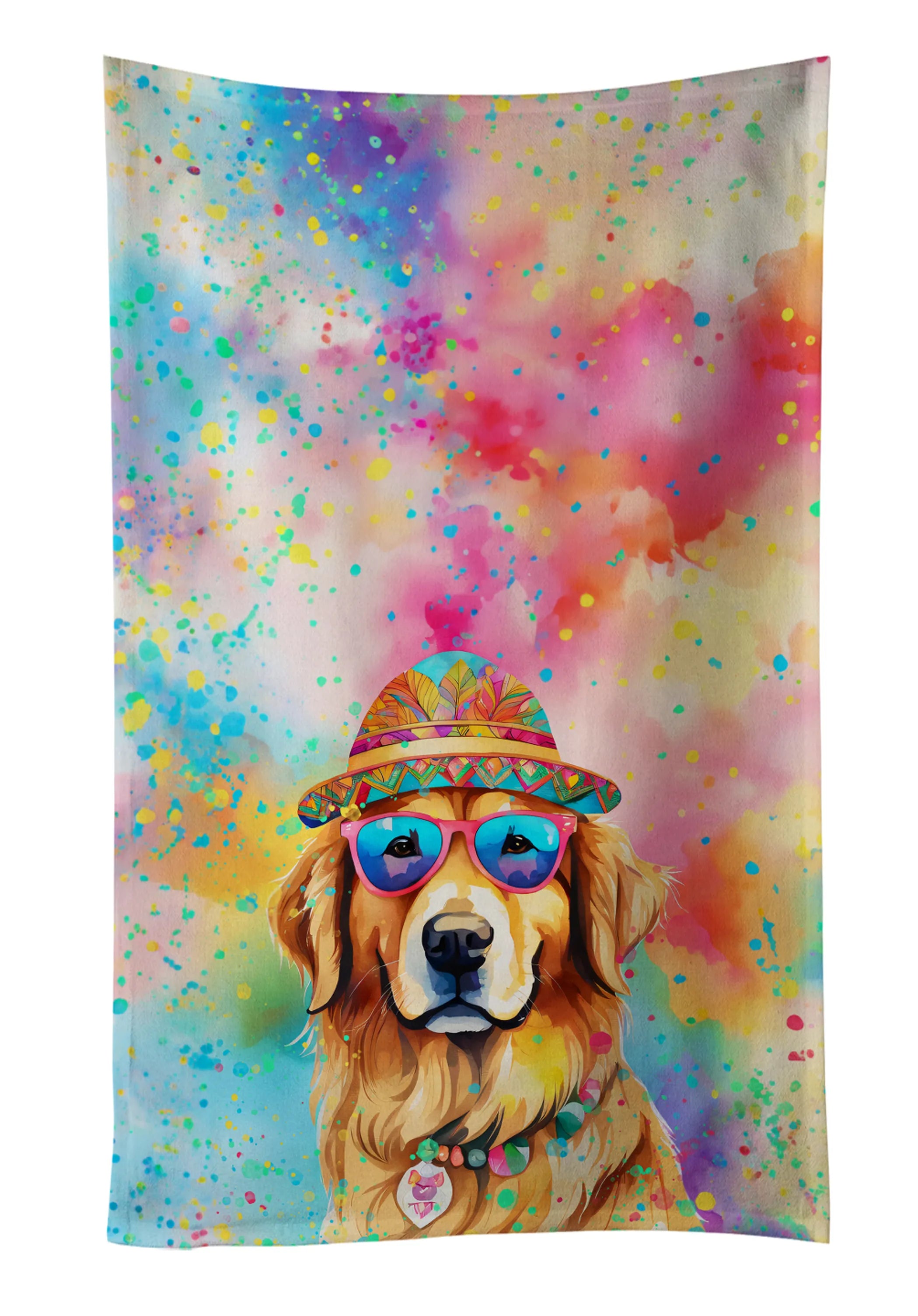 Hippie Dawg Kitchen Towel - Size: 25HX15W | Pack Of: 1 | Collection name: Hippie dawg