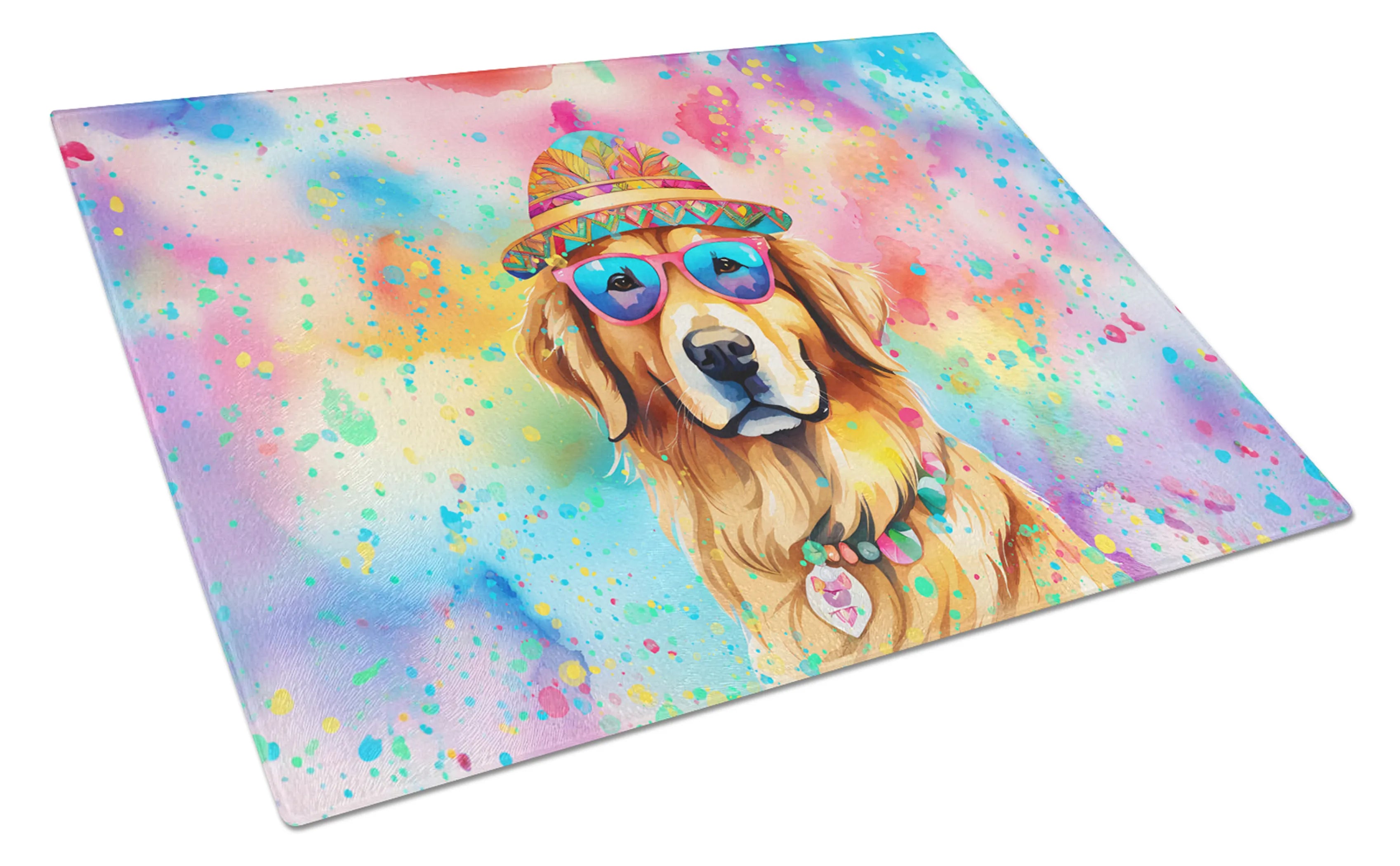 Hippie Dawg Glass Cutting Board - Size: LARGE | Pack Of: 1 | Collection name: Hippie dawg