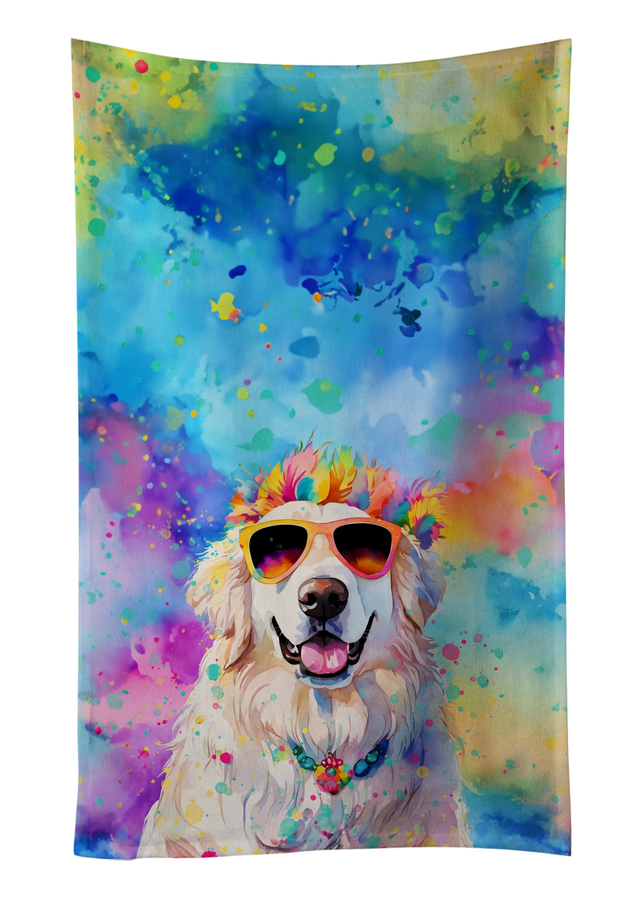Hippie Dawg Kitchen Towel - Size: 25HX15W | Pack Of: 1 | Collection name: Hippie dawg
