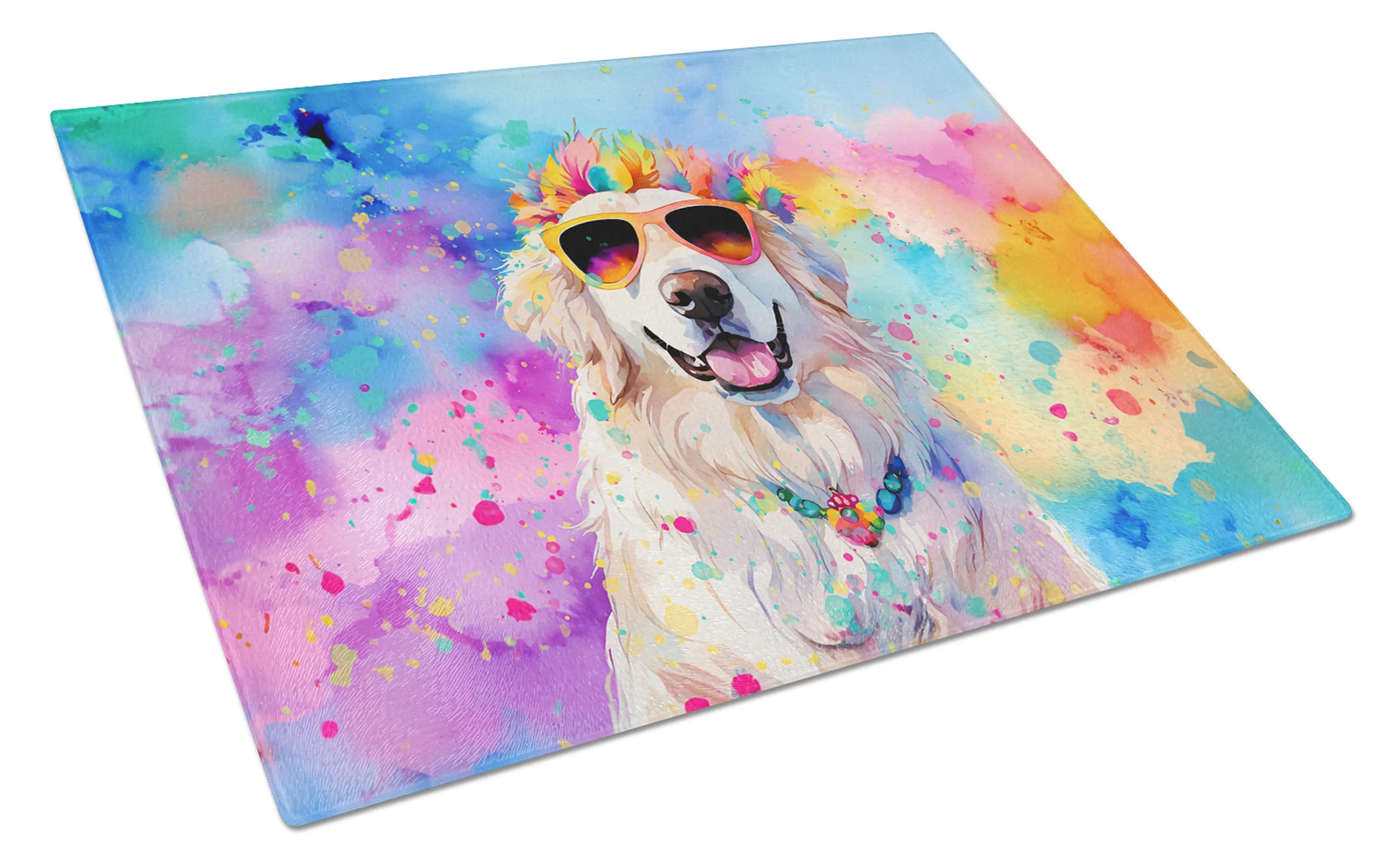 Hippie Dawg Glass Cutting Board - Size: LARGE | Pack Of: 1 | Collection name: Hippie dawg