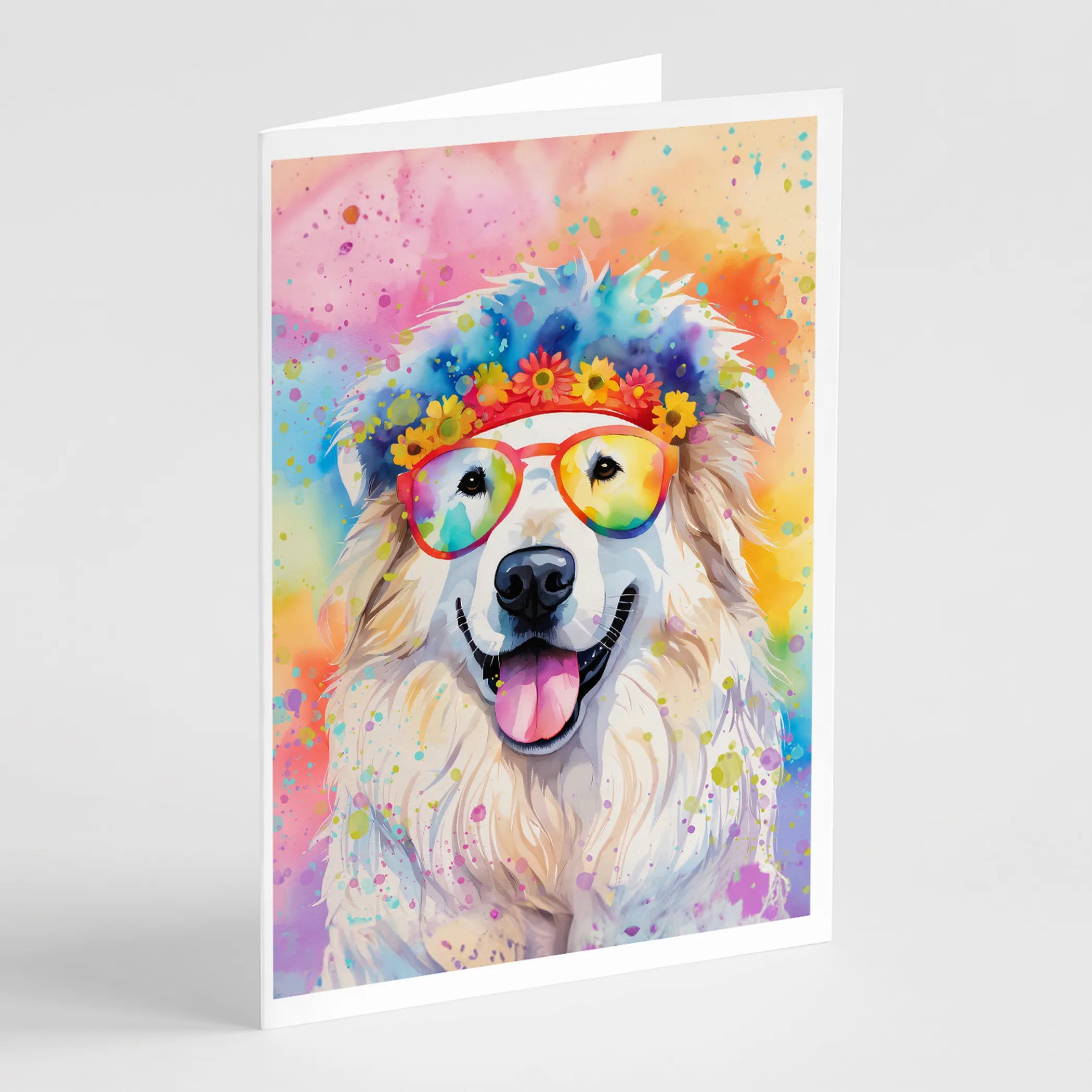 Hippie Dawg Greeting Cards  - Size: 5X7 | Pack Of: 1 | Collection name: Hippie dawg