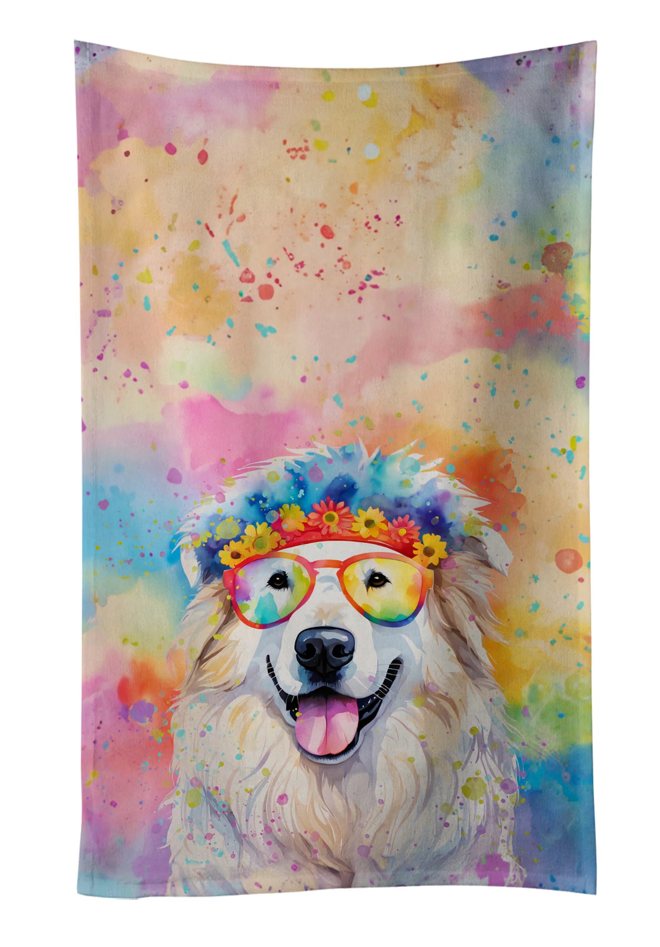Hippie Dawg Kitchen Towel - Size: 25HX15W | Pack Of: 1 | Collection name: Hippie dawg