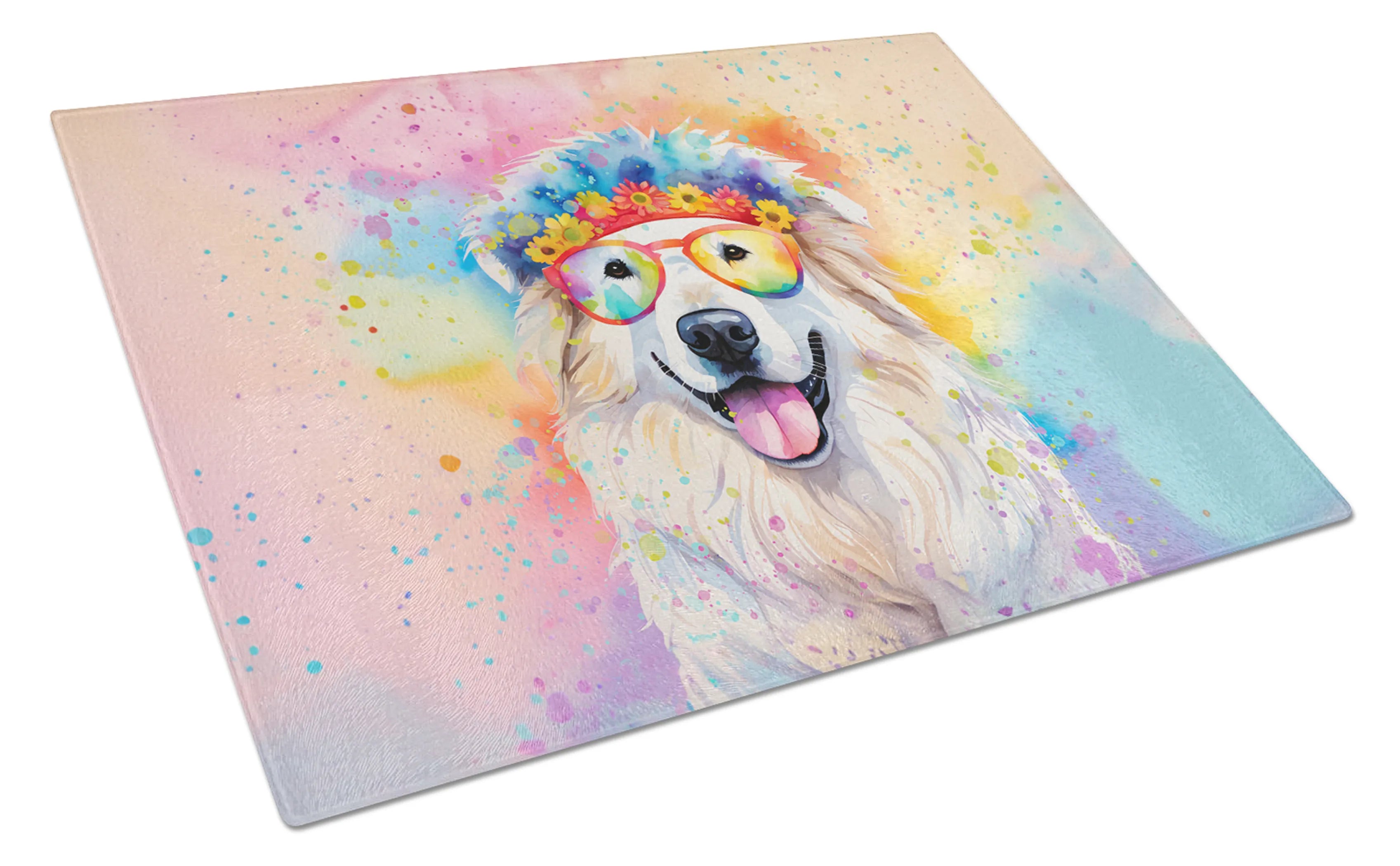 Hippie Dawg Glass Cutting Board - Size: LARGE | Pack Of: 1 | Collection name: Hippie dawg