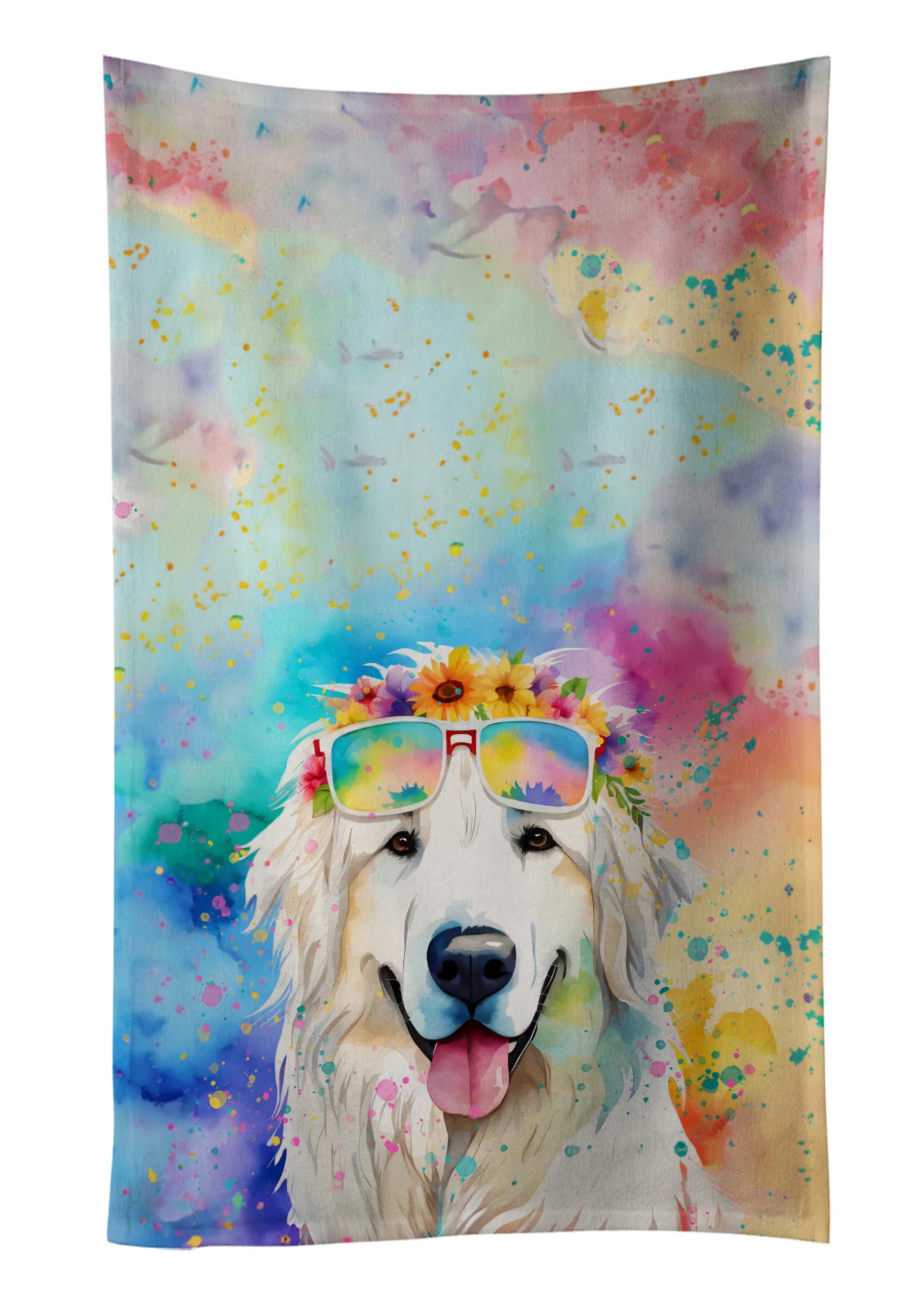 Hippie Dawg Kitchen Towel - Size: 25HX15W | Pack Of: 1 | Collection name: Hippie dawg
