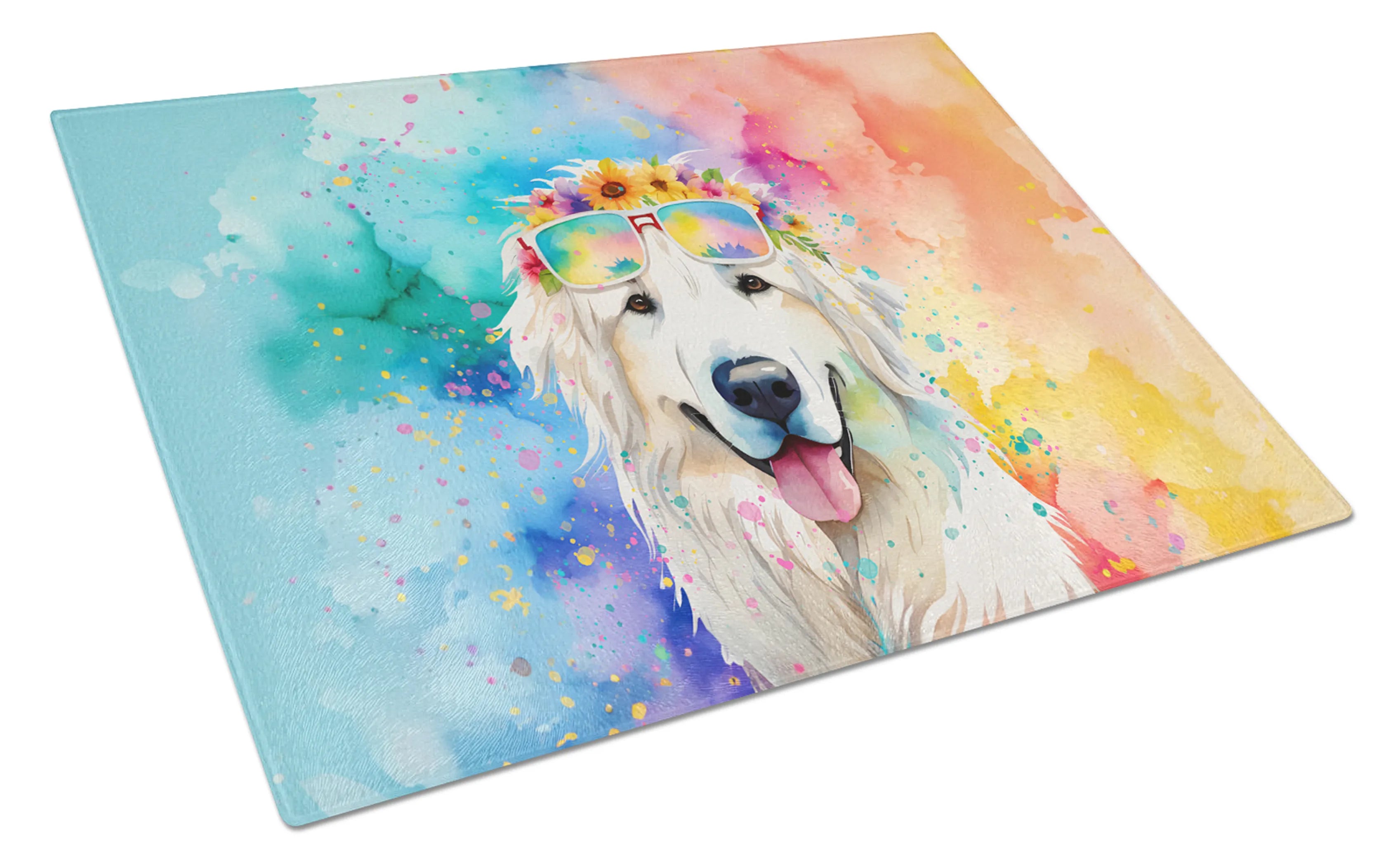Hippie Dawg Glass Cutting Board - Size: LARGE | Pack Of: 1 | Collection name: Hippie dawg