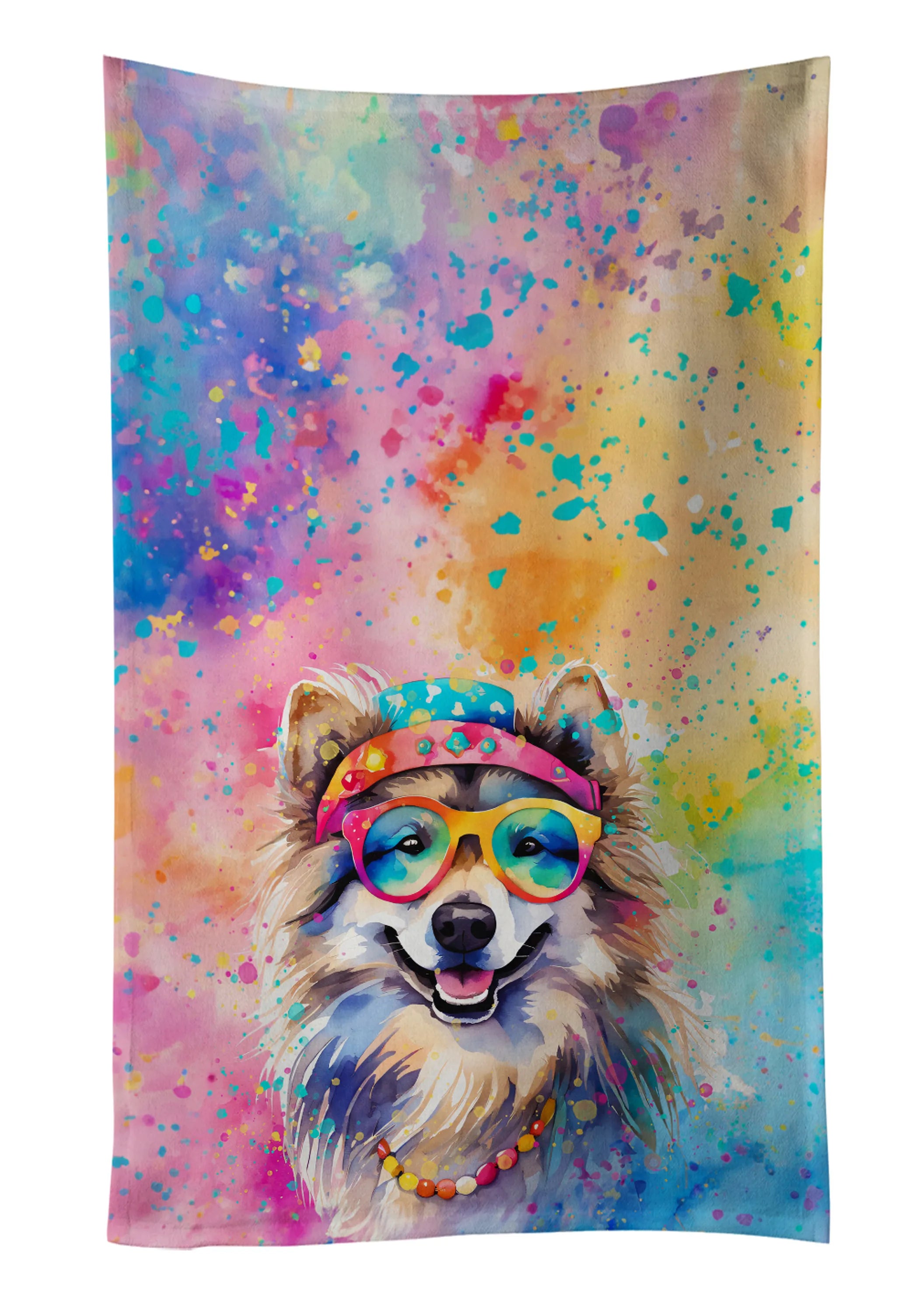 Hippie Dawg Kitchen Towel - Size: 25HX15W | Pack Of: 1 | Collection name: Hippie dawg