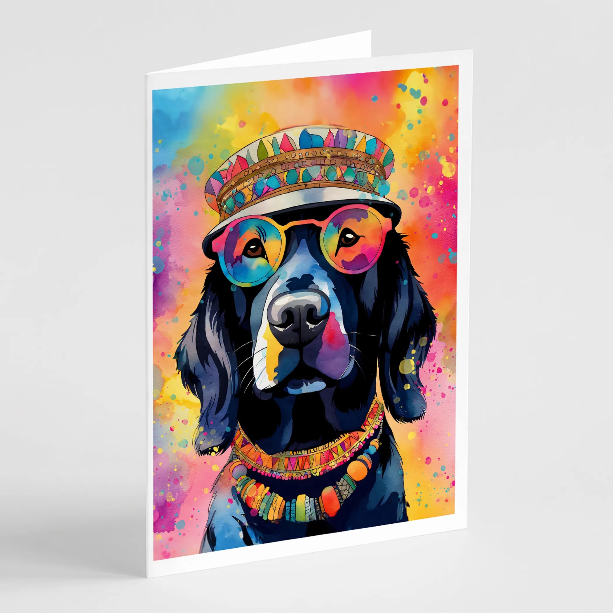 Hippie Dawg Greeting Cards  - Size: 5X7 | Pack Of: 1 | Collection name: Hippie dawg