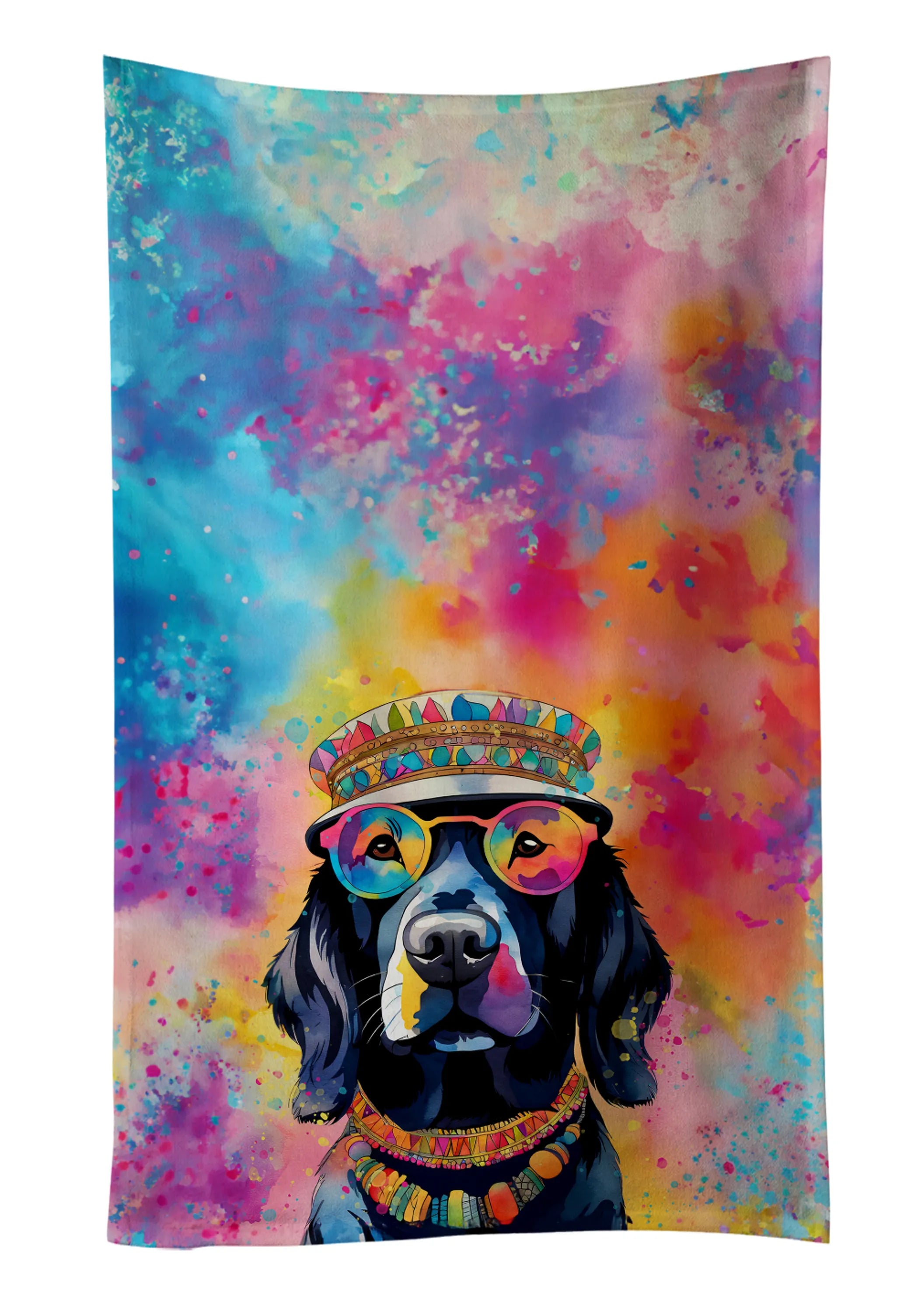 Hippie Dawg Kitchen Towel - Size: 25HX15W | Pack Of: 1 | Collection name: Hippie dawg