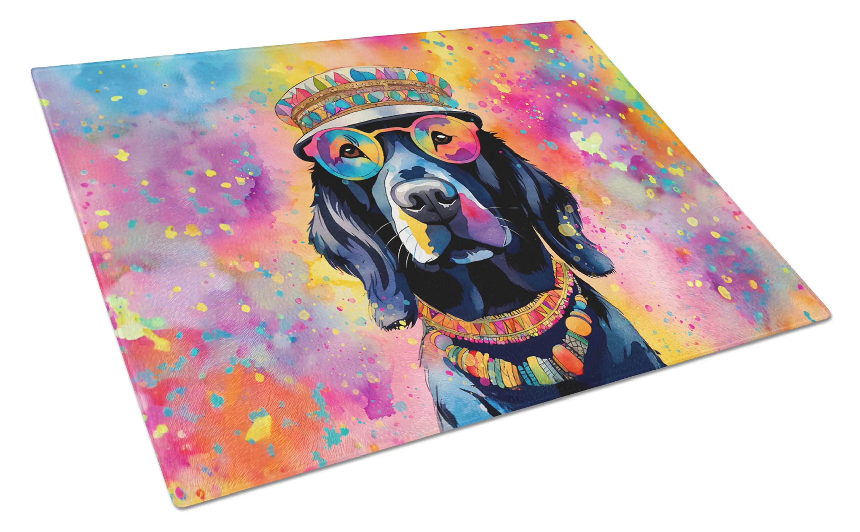 Hippie Dawg Glass Cutting Board - Size: LARGE | Pack Of: 1 | Collection name: Hippie dawg