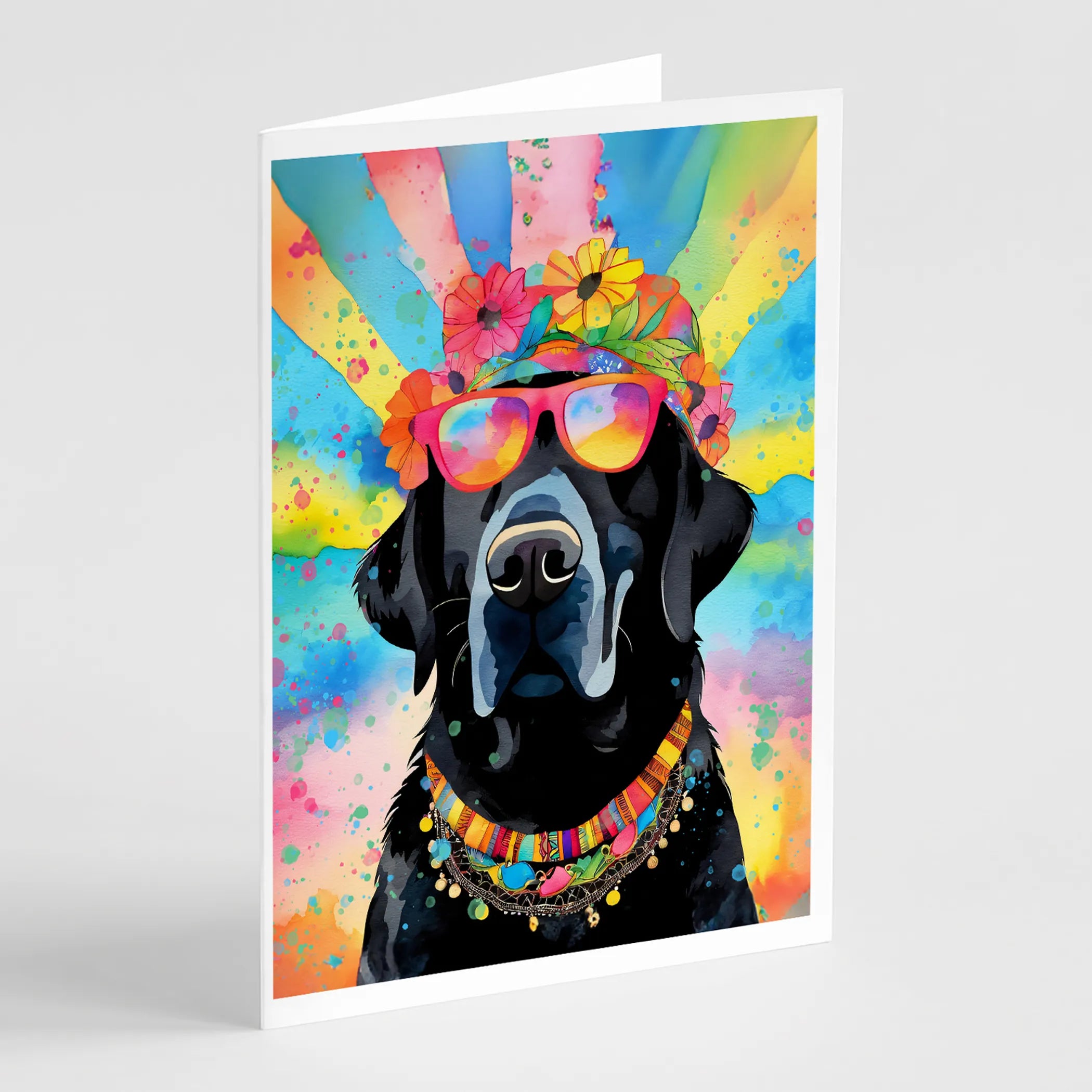 Hippie Dawg Greeting Cards  - Size: 5X7 | Pack Of: 1 | Collection name: Hippie dawg