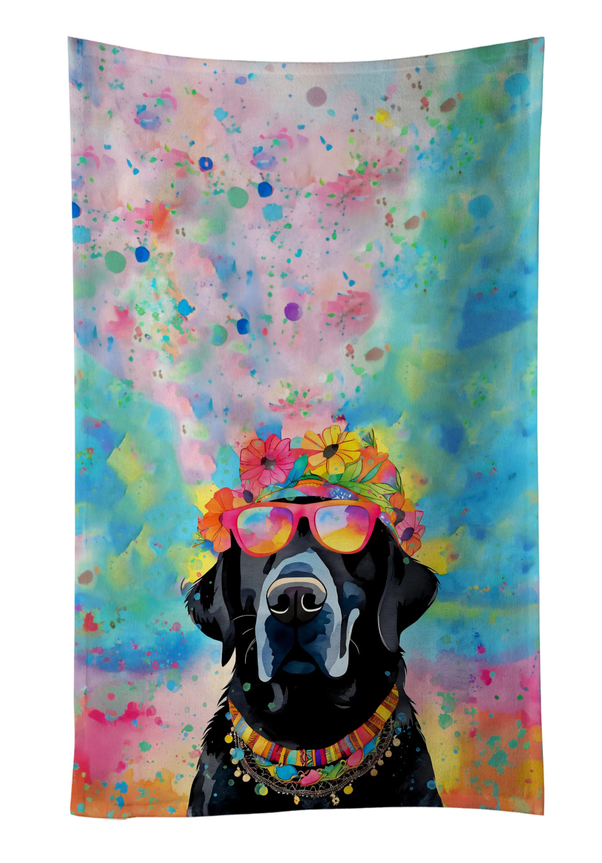 Hippie Dawg Kitchen Towel - Size: 25HX15W | Pack Of: 1 | Collection name: Hippie dawg