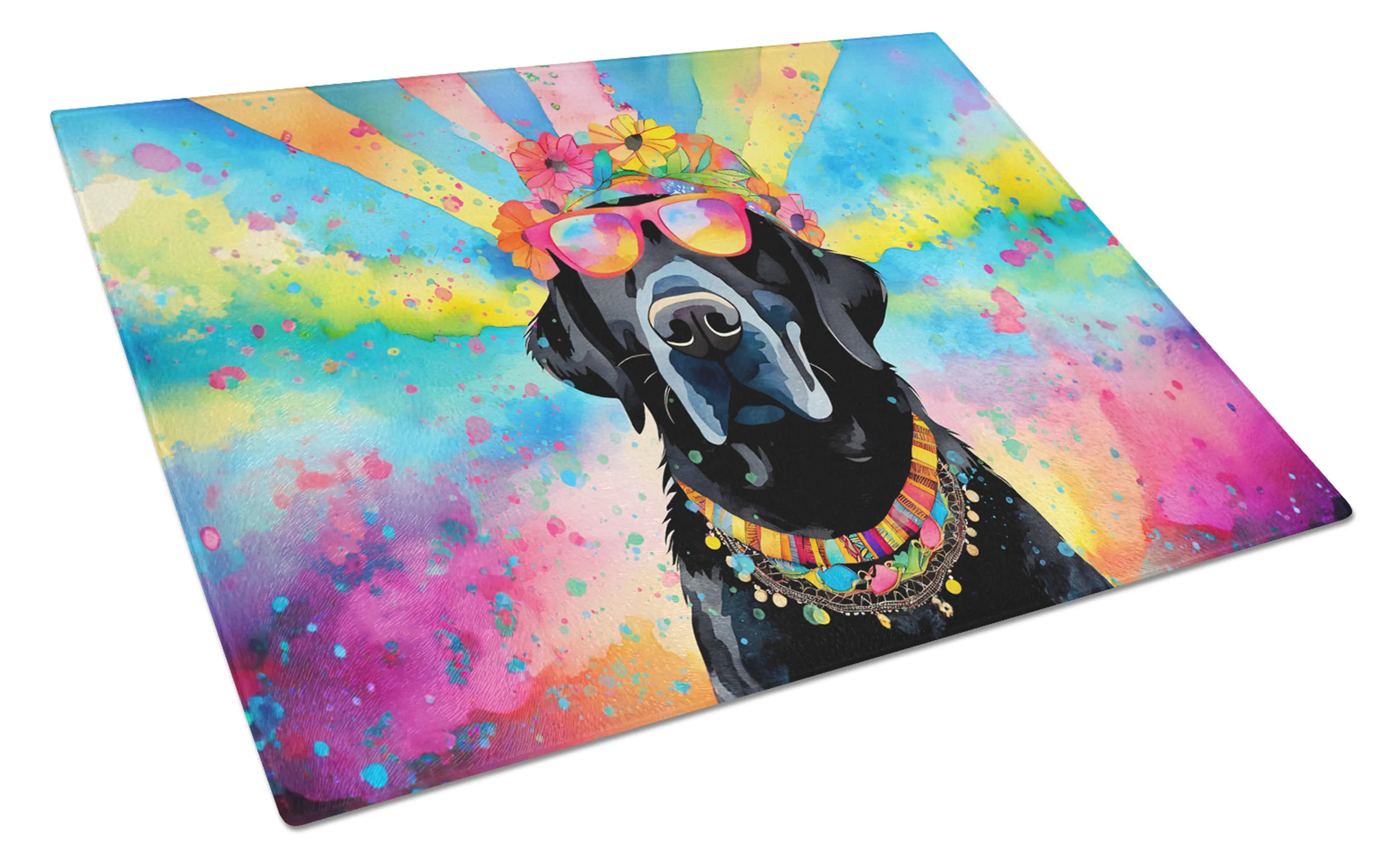 Hippie Dawg Glass Cutting Board - Size: LARGE | Pack Of: 1 | Collection name: Hippie dawg