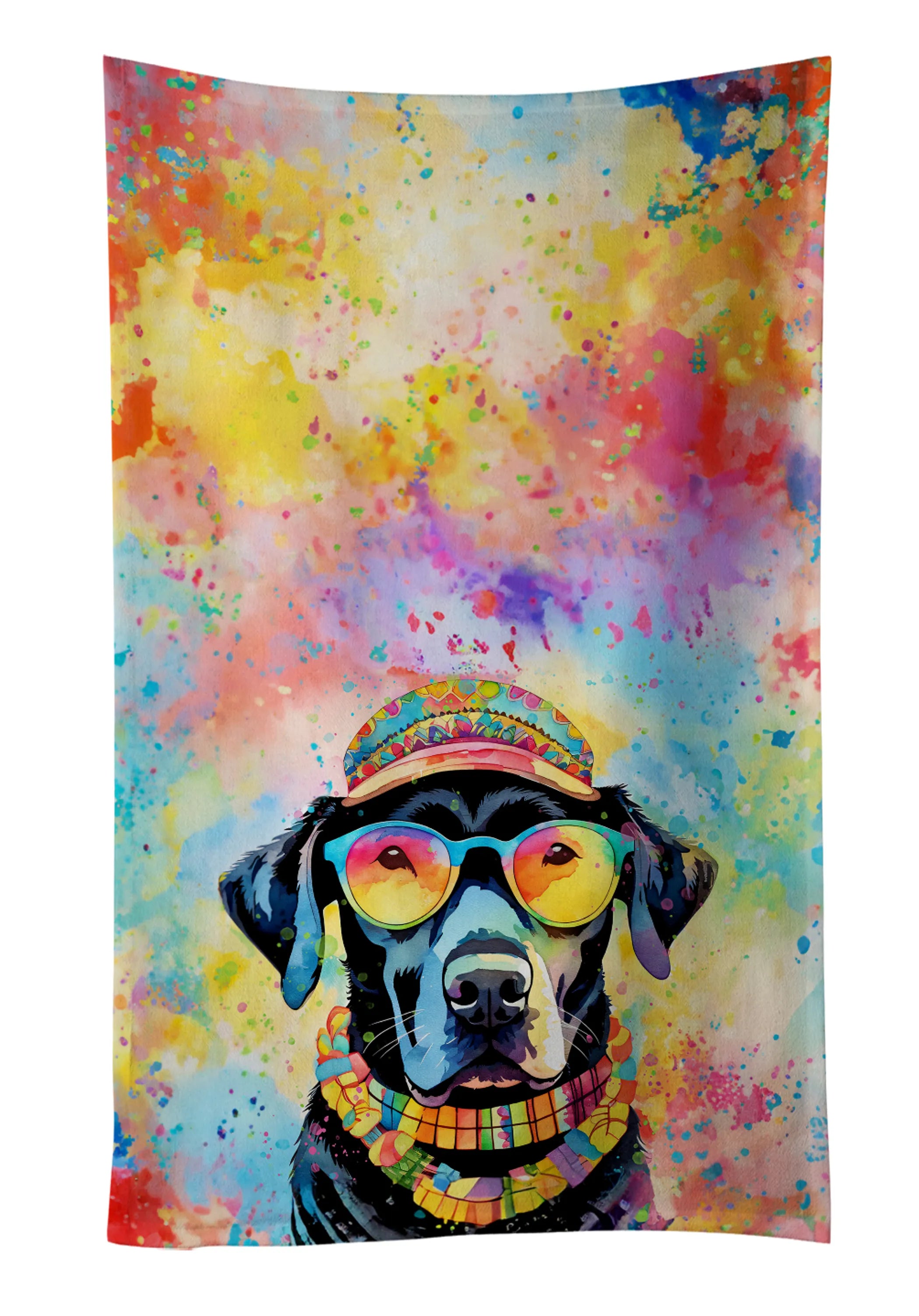 Hippie Dawg Kitchen Towel - Size: 25HX15W | Pack Of: 1 | Collection name: Hippie dawg
