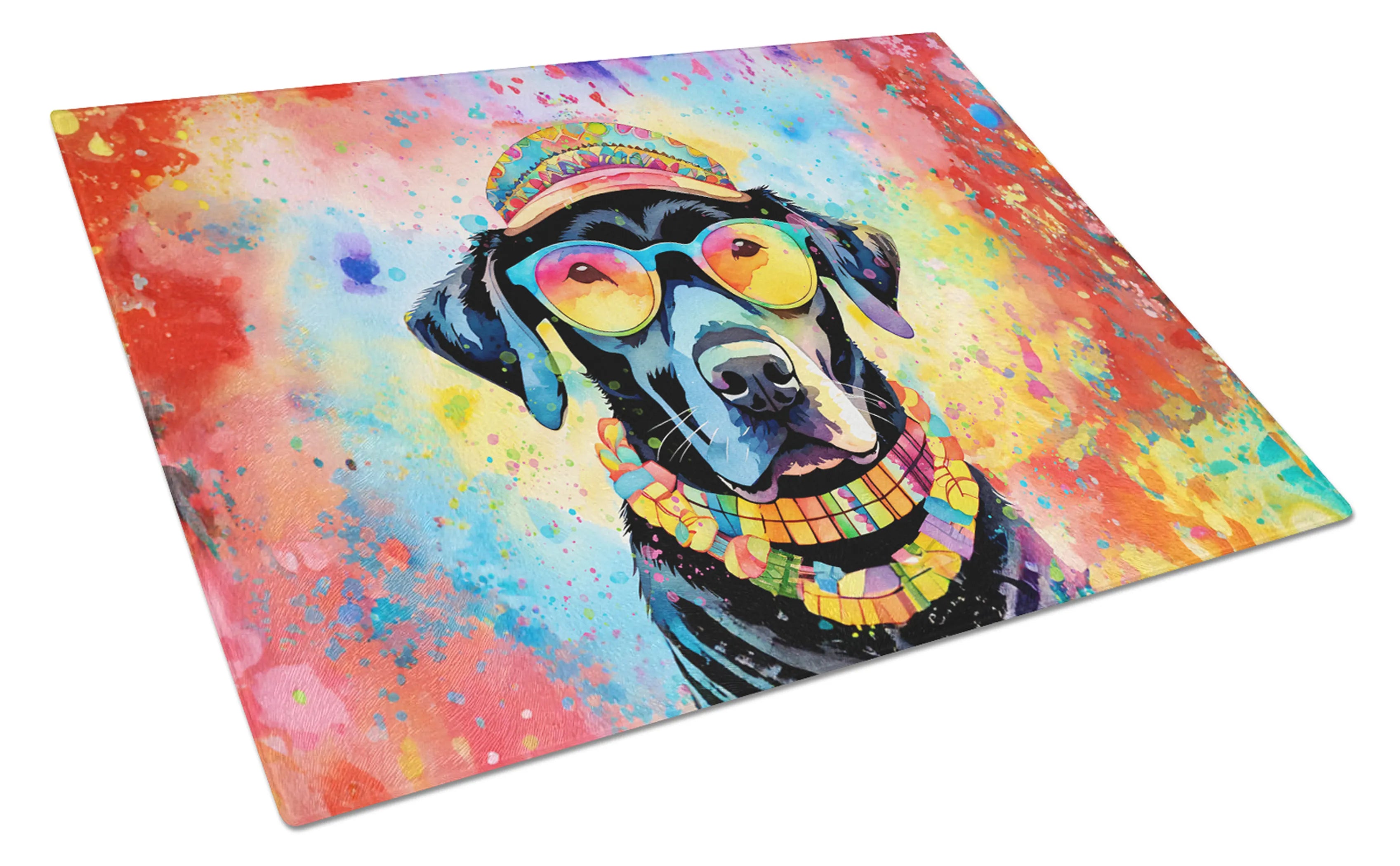 Hippie Dawg Glass Cutting Board - Size: LARGE | Pack Of: 1 | Collection name: Hippie dawg
