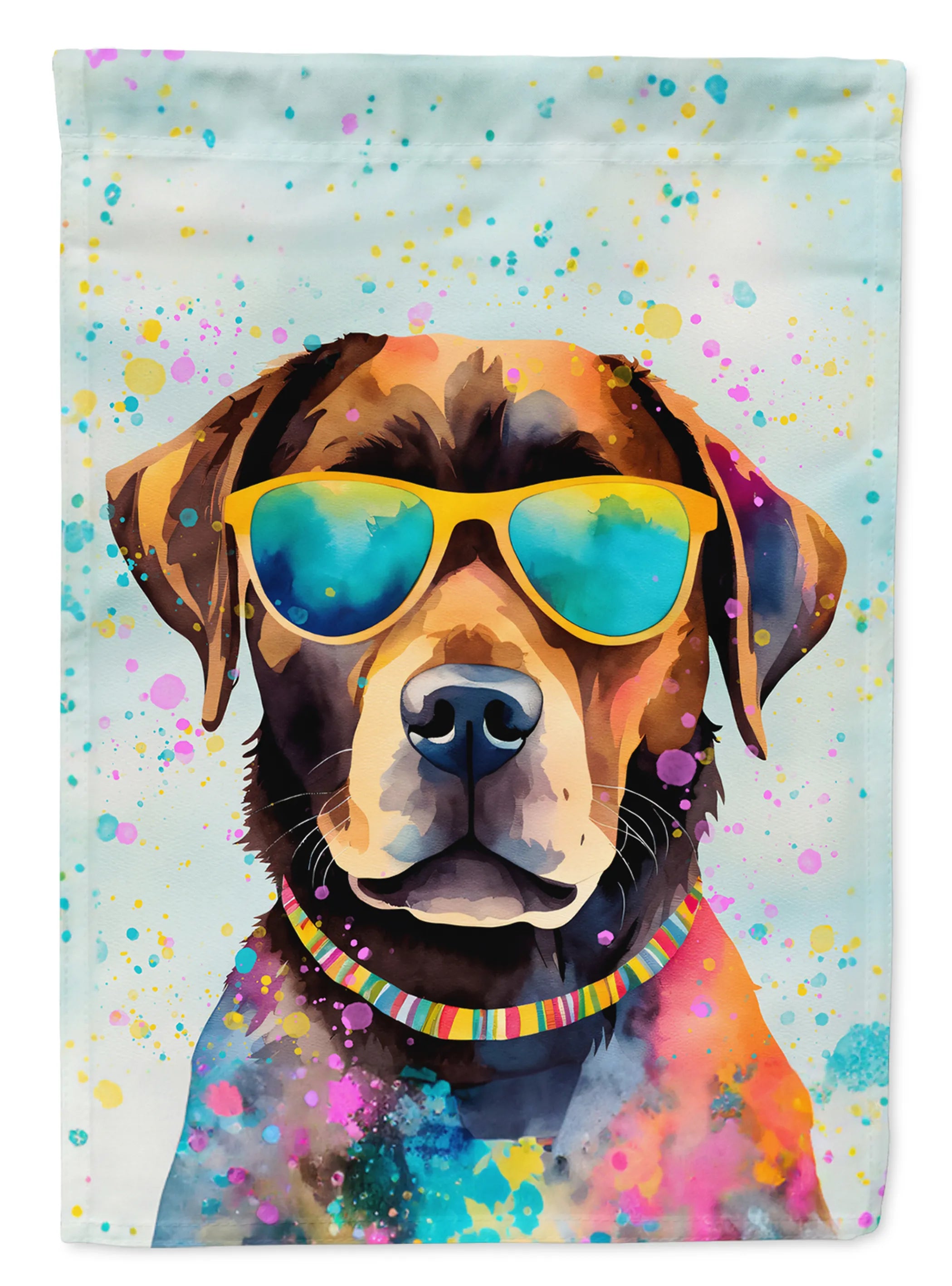 Hippie Dawg Decorative Flag - Size: GARDEN SIZE | Pack Of: 1 | Collection name: Hippie dawg