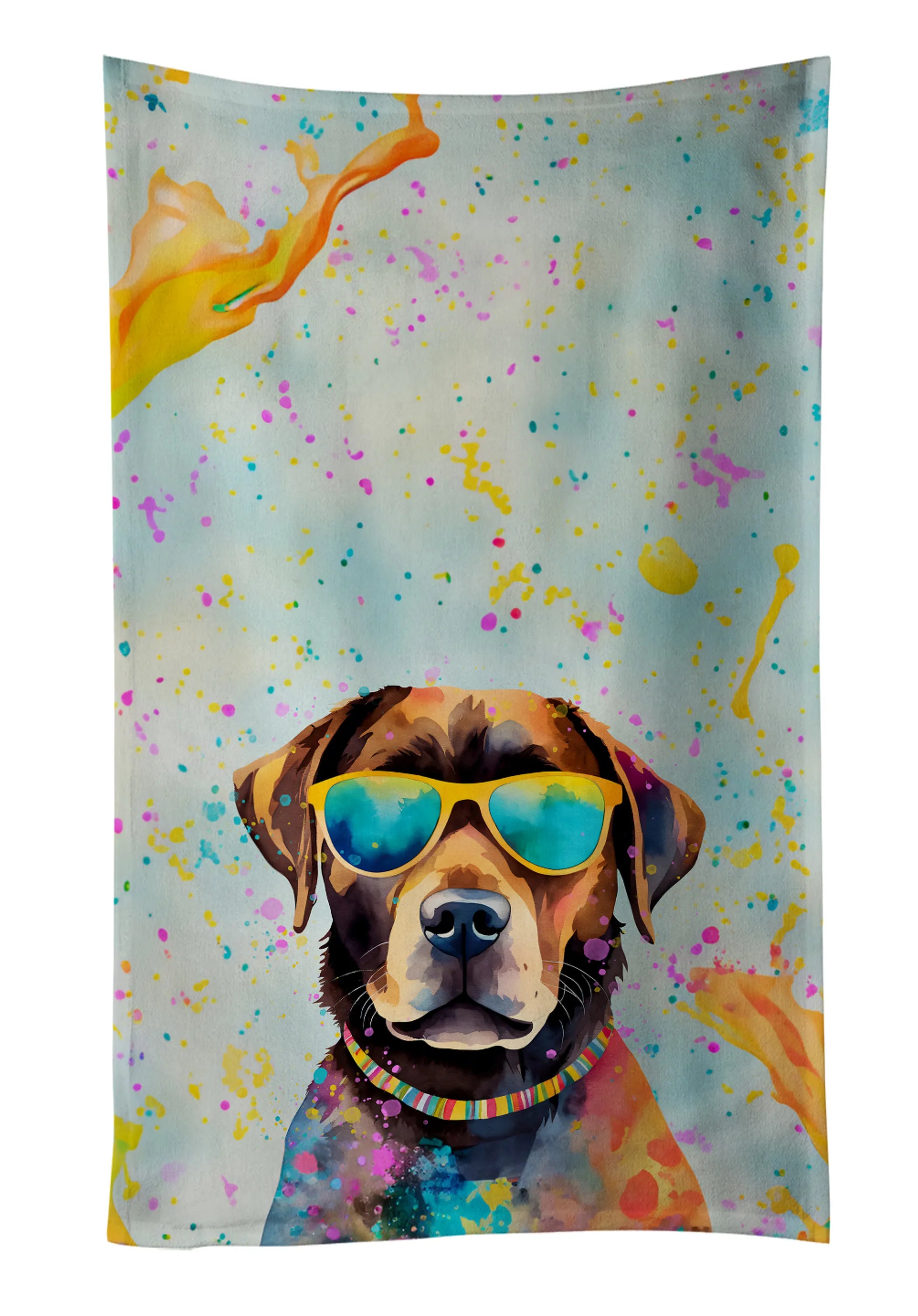 Hippie Dawg Kitchen Towel - Size: 25HX15W | Pack Of: 1 | Collection name: Hippie dawg