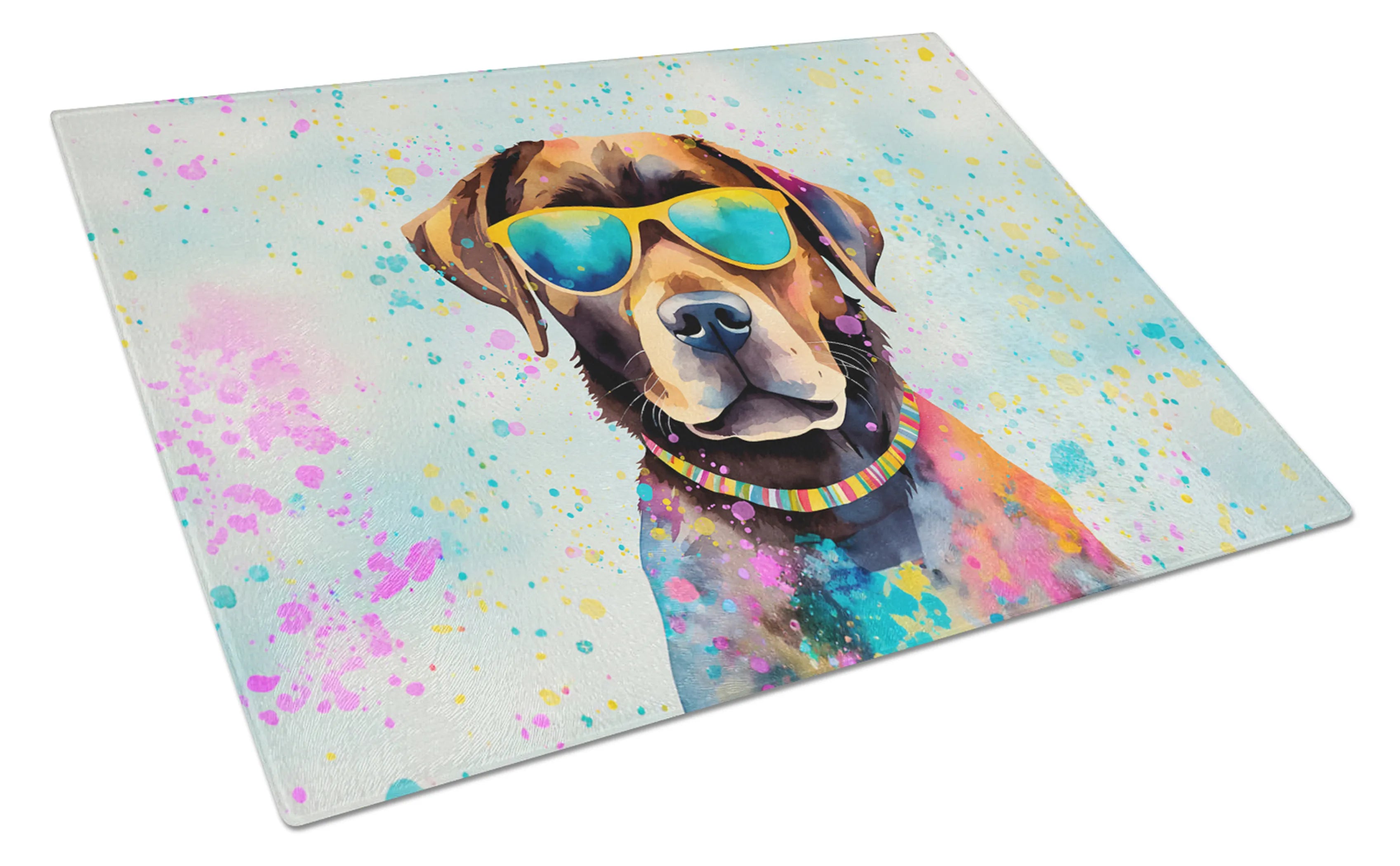 Hippie Dawg Glass Cutting Board - Size: LARGE | Pack Of: 1 | Collection name: Hippie dawg
