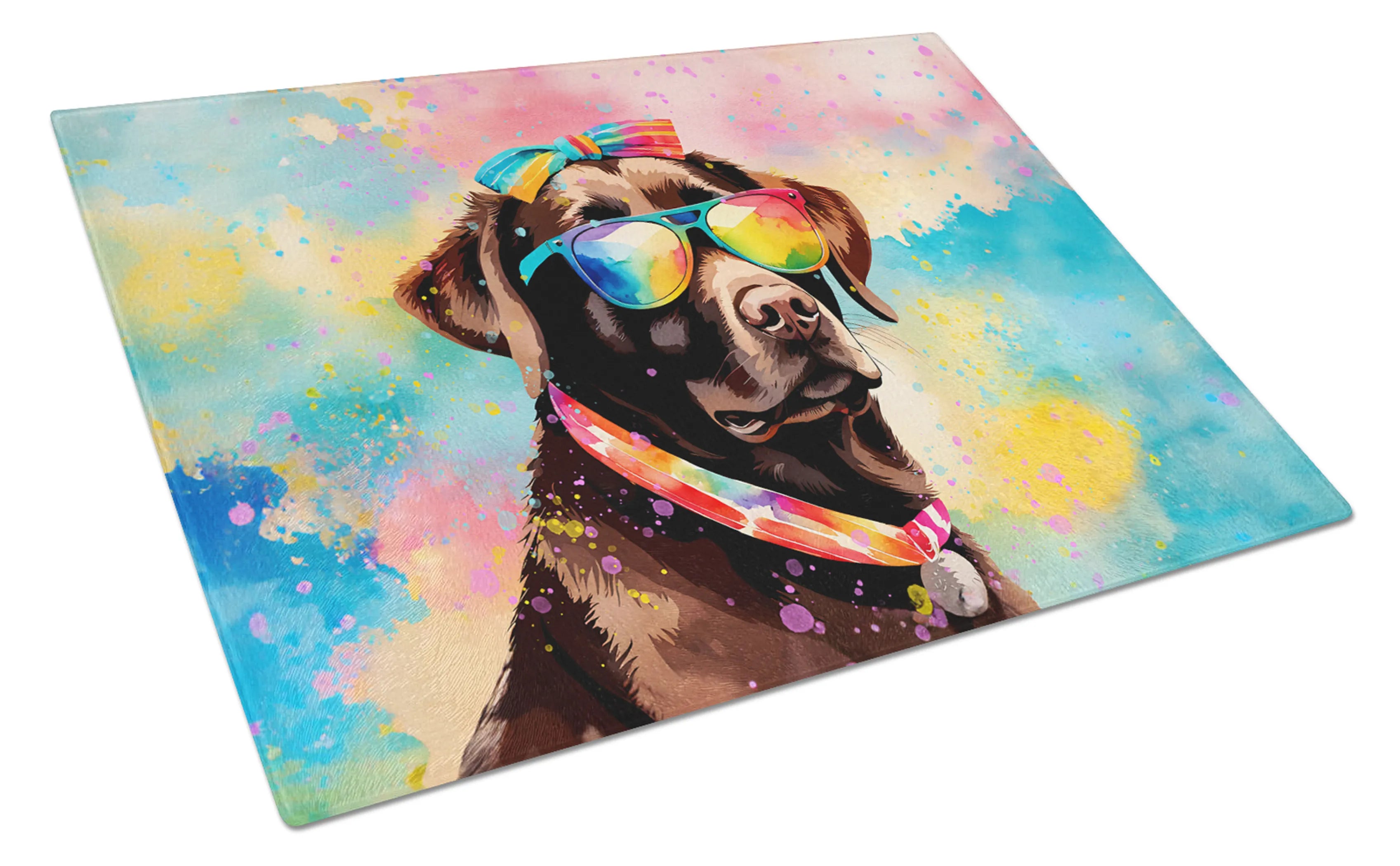 Hippie Dawg Glass Cutting Board - Size: LARGE | Pack Of: 1 | Collection name: Hippie dawg