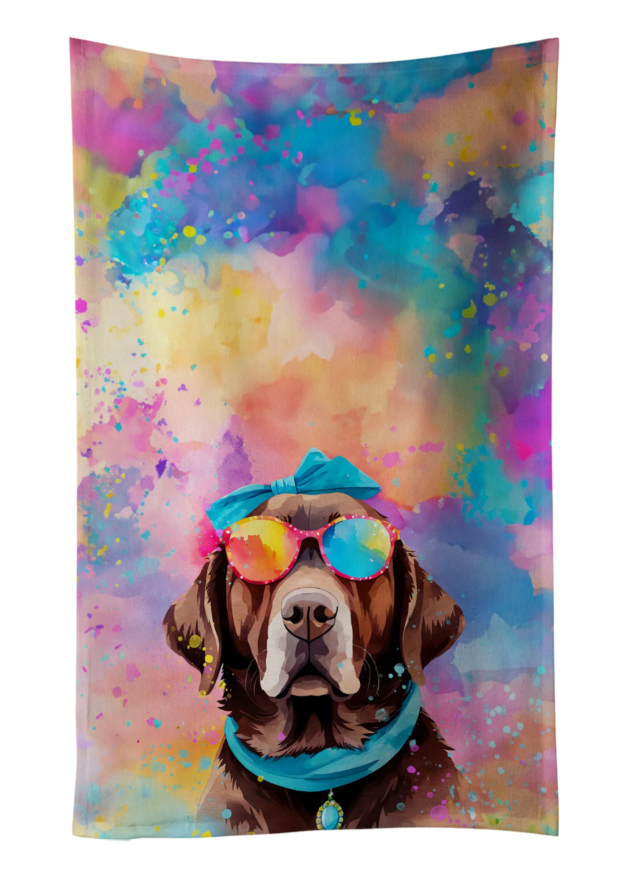 Hippie Dawg Kitchen Towel - Size: 25HX15W | Pack Of: 1 | Collection name: Hippie dawg
