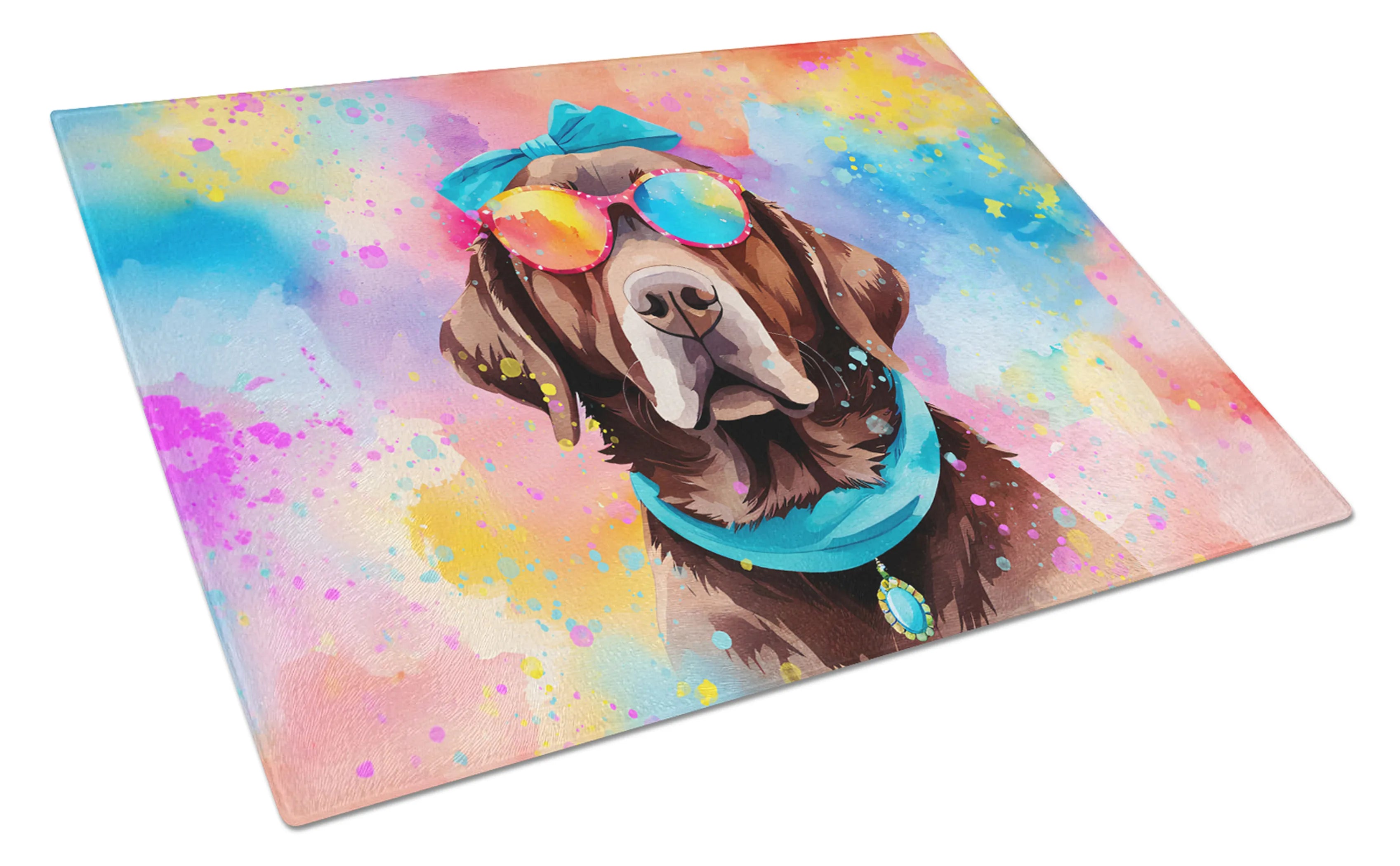 Hippie Dawg Glass Cutting Board - Size: LARGE | Pack Of: 1 | Collection name: Hippie dawg