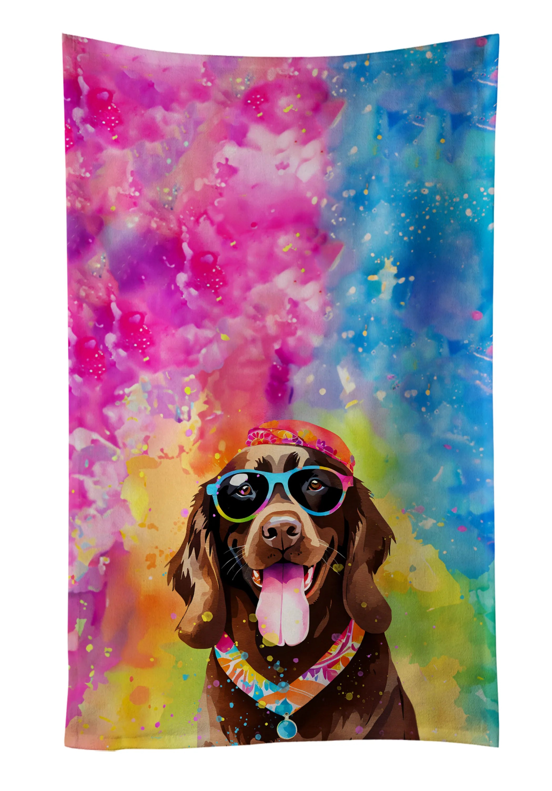 Hippie Dawg Kitchen Towel - Size: 25HX15W | Pack Of: 1 | Collection name: Hippie dawg