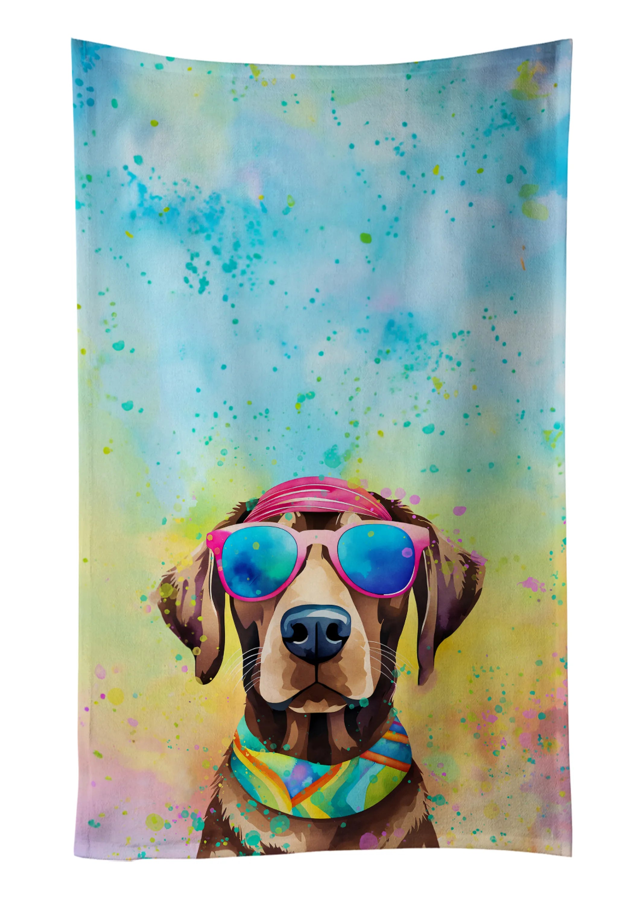 Hippie Dawg Kitchen Towel - Size: 25HX15W | Pack Of: 1 | Collection name: Hippie dawg