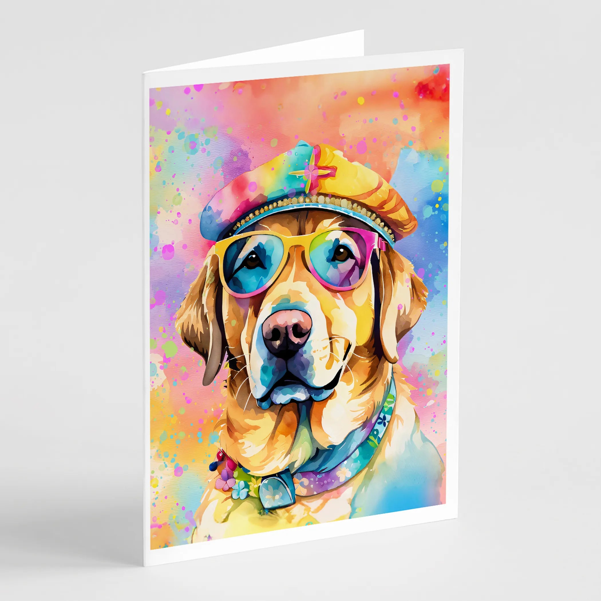 Hippie Dawg Greeting Cards  - Size: 5X7 | Pack Of: 1 | Collection name: Hippie dawg