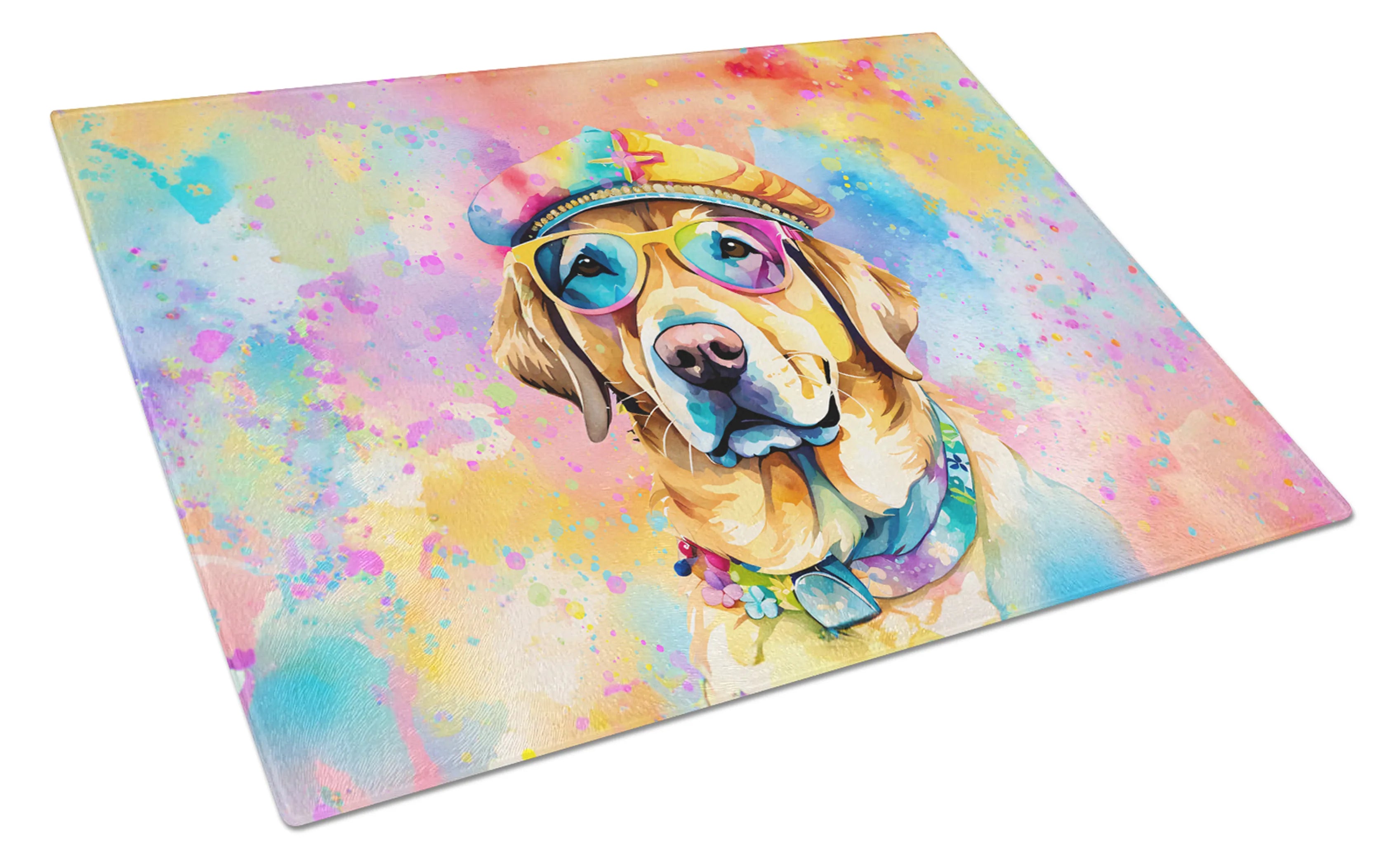 Hippie Dawg Glass Cutting Board - Size: LARGE | Pack Of: 1 | Collection name: Hippie dawg