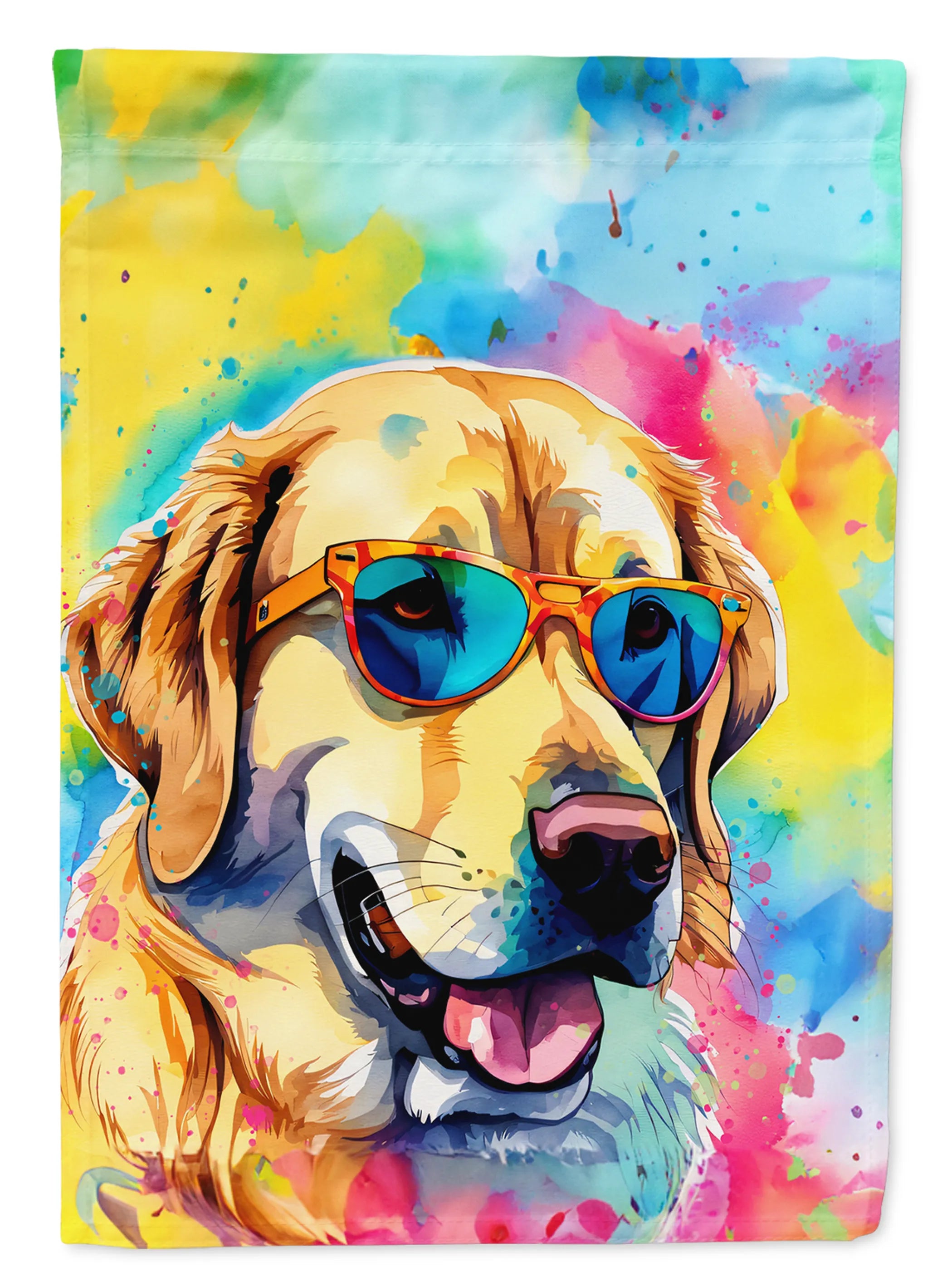 Hippie Dawg Decorative Flag - Size: GARDEN SIZE | Pack Of: 1 | Collection name: Hippie dawg
