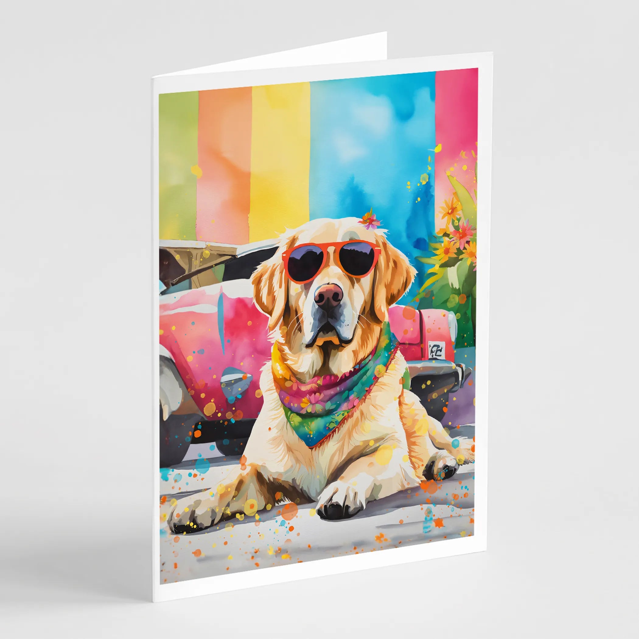 Hippie Dawg Greeting Cards  - Size: 5X7 | Pack Of: 1 | Collection name: Hippie dawg