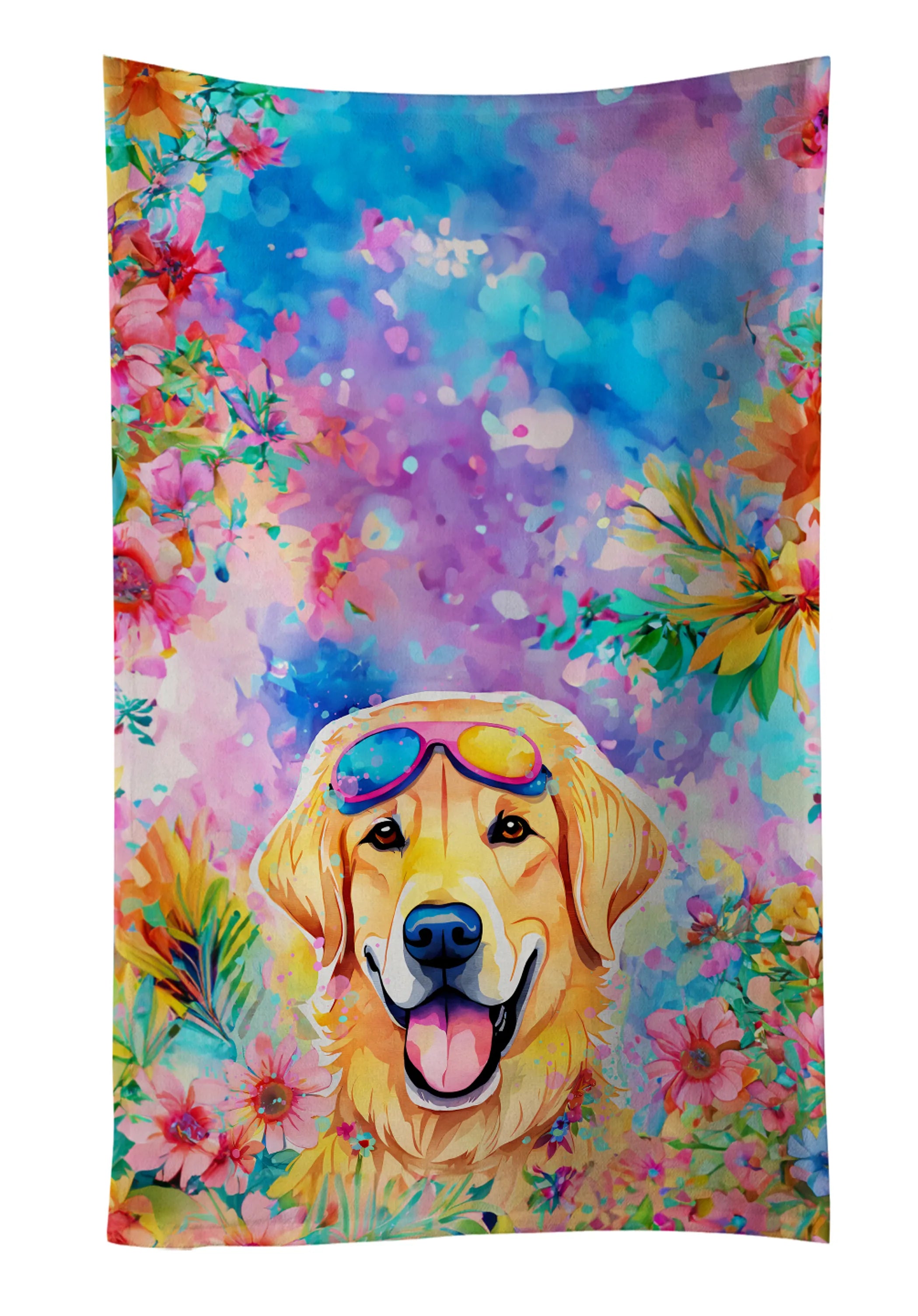 Hippie Dawg Kitchen Towel - Size: 25HX15W | Pack Of: 1 | Collection name: Hippie dawg