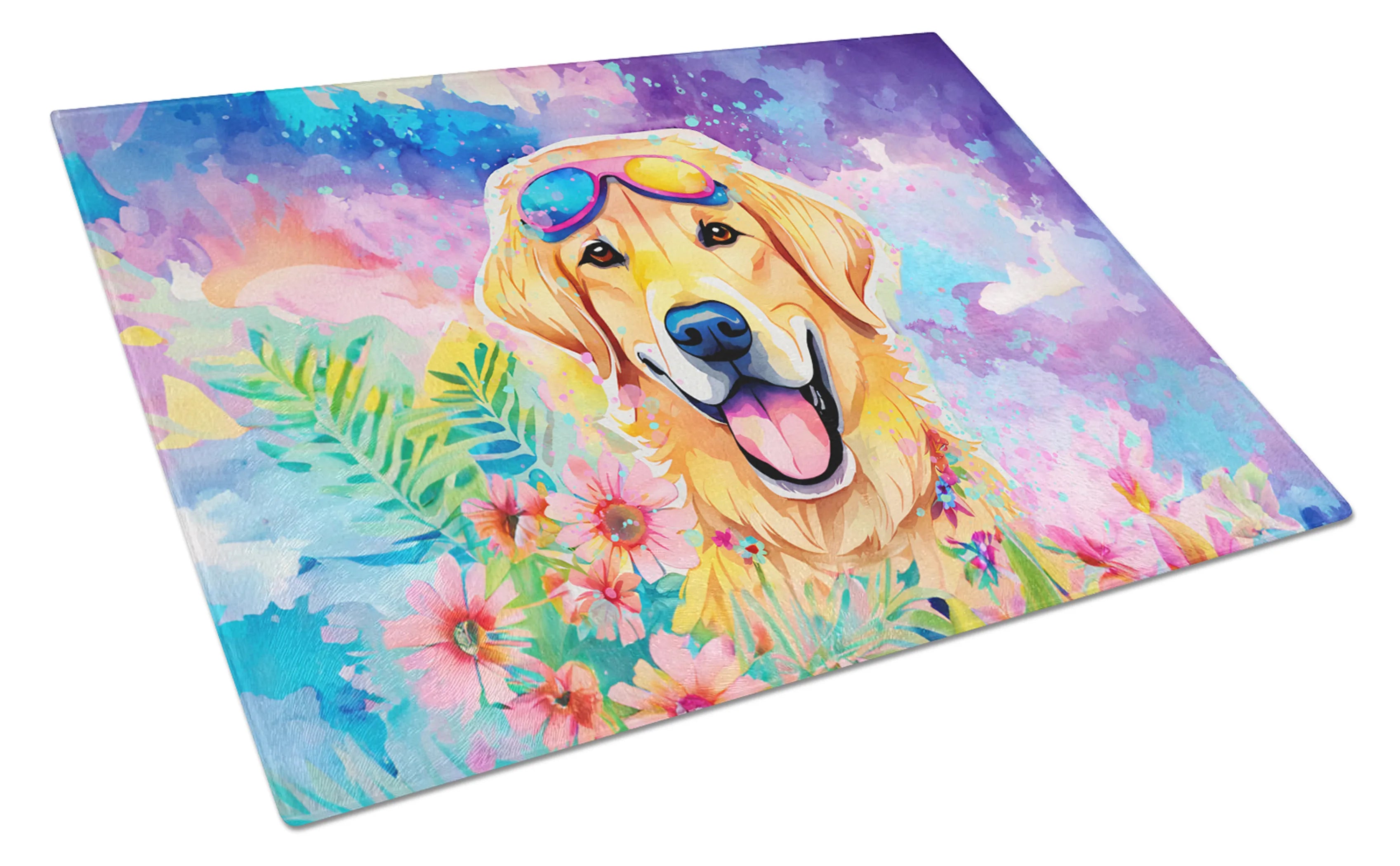 Hippie Dawg Glass Cutting Board - Size: LARGE | Pack Of: 1 | Collection name: Hippie dawg