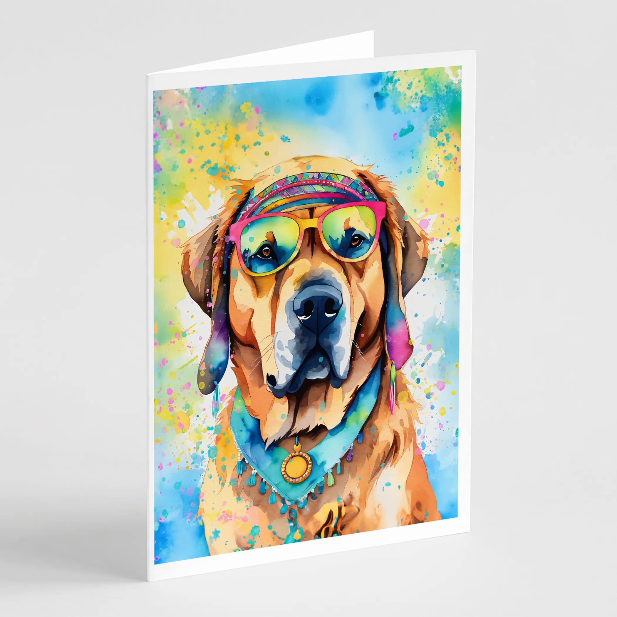 Hippie Dawg Greeting Cards  - Size: 5X7 | Pack Of: 1 | Collection name: Hippie dawg