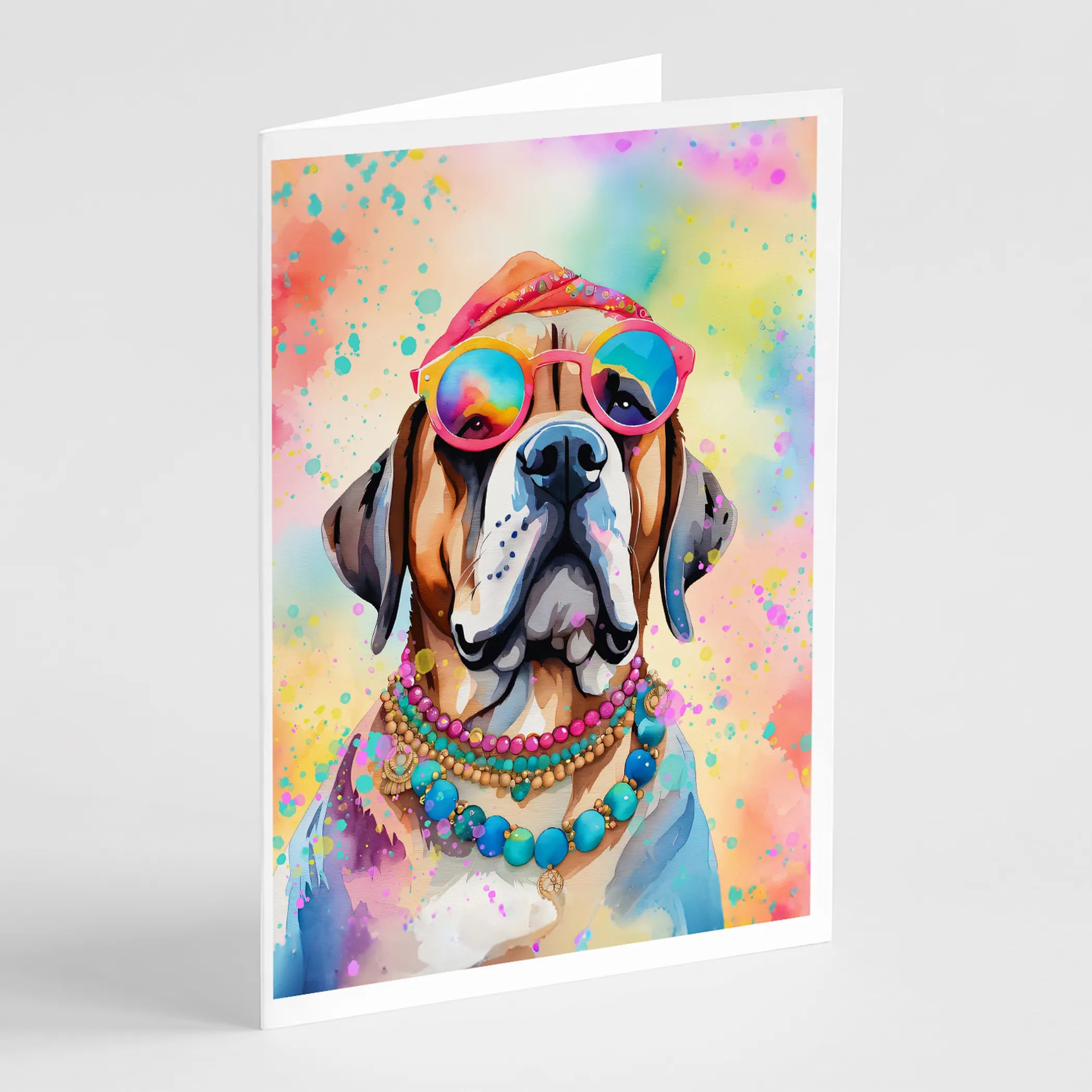 Hippie Dawg Greeting Cards  - Size: 5X7 | Pack Of: 1 | Collection name: Hippie dawg