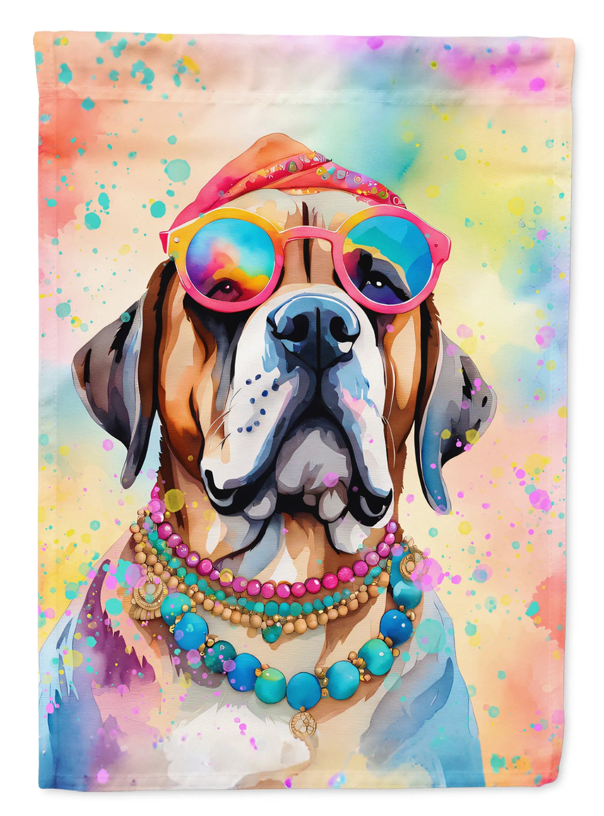 Hippie Dawg Decorative Flag - Size: GARDEN SIZE | Pack Of: 1 | Collection name: Hippie dawg