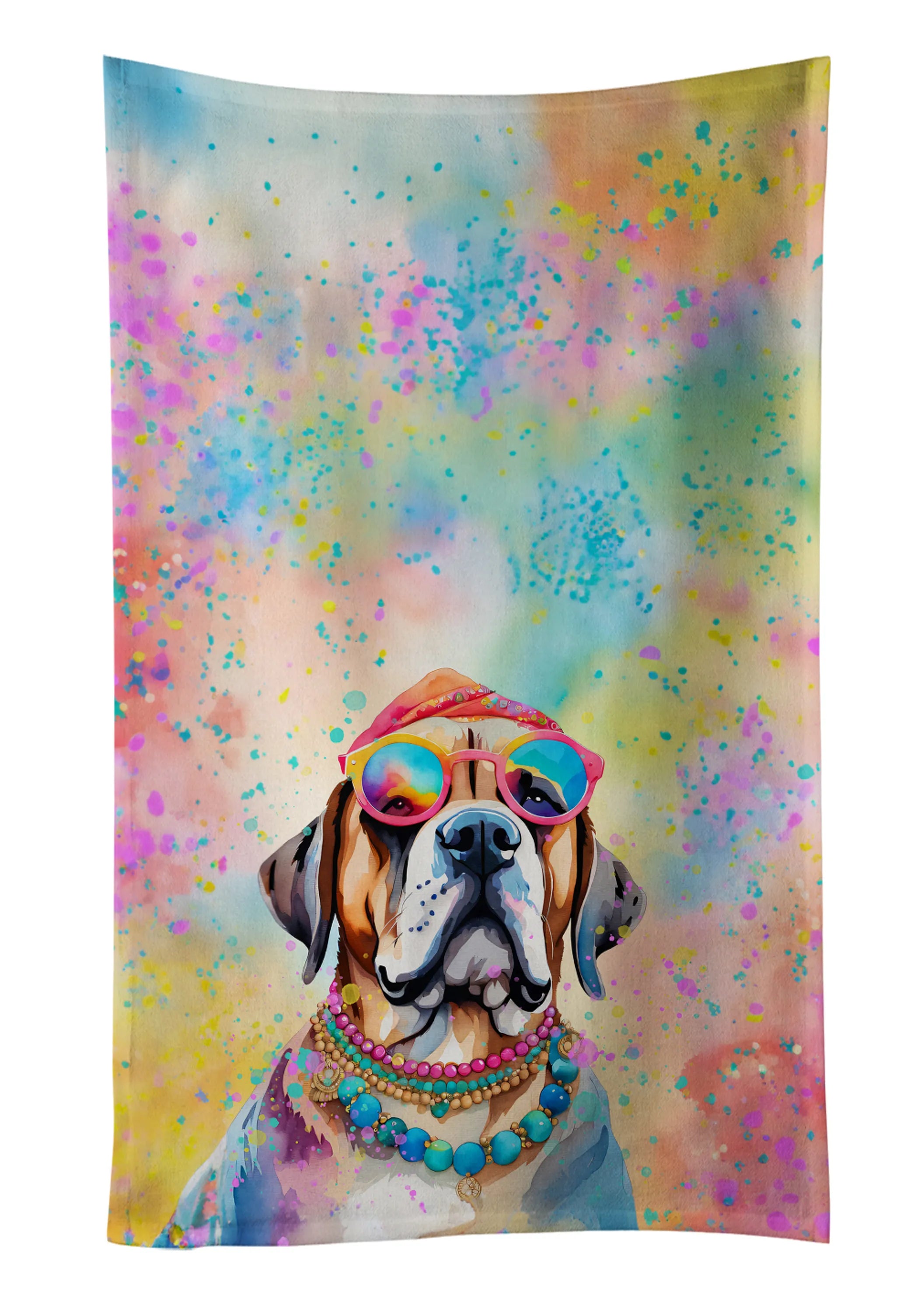 Hippie Dawg Kitchen Towel - Size: 25HX15W | Pack Of: 1 | Collection name: Hippie dawg