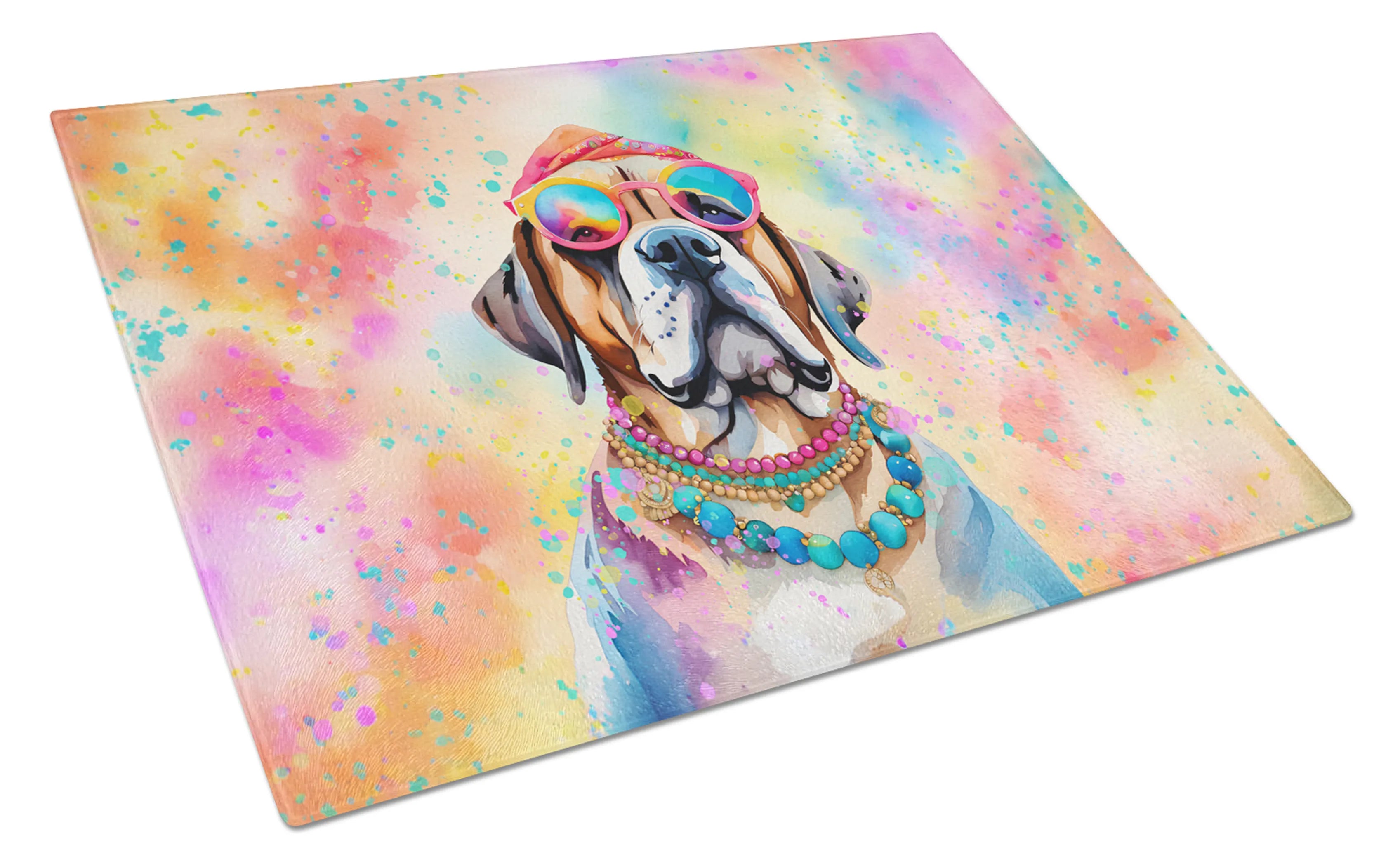 Hippie Dawg Glass Cutting Board - Size: LARGE | Pack Of: 1 | Collection name: Hippie dawg