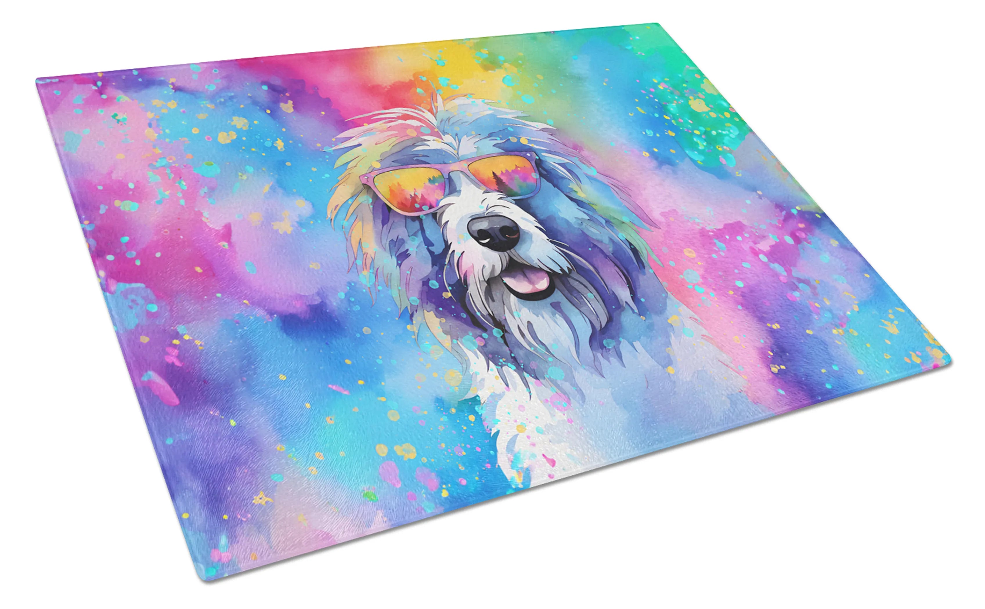 Hippie Dawg Glass Cutting Board - Size: LARGE | Pack Of: 1 | Collection name: Hippie dawg