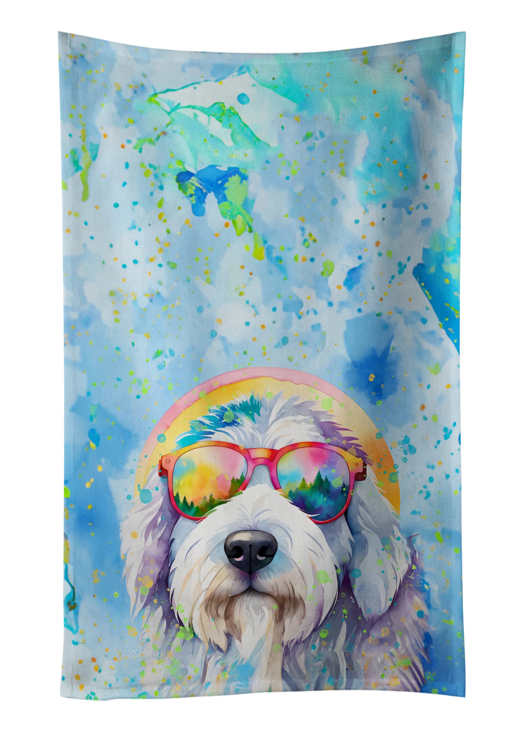 Hippie Dawg Kitchen Towel - Size: 25HX15W | Pack Of: 1 | Collection name: Hippie dawg
