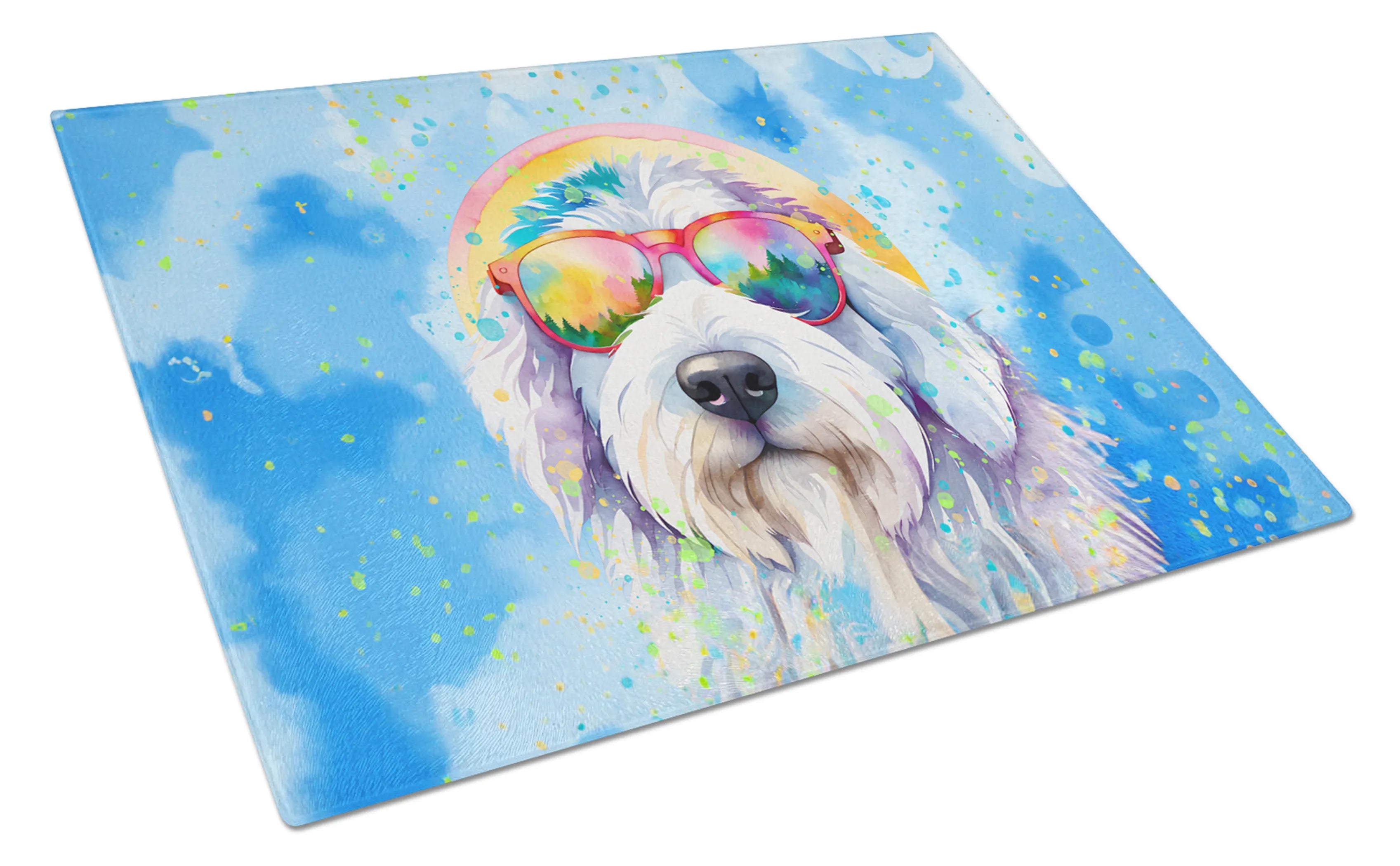 Hippie Dawg Glass Cutting Board - Size: LARGE | Pack Of: 1 | Collection name: Hippie dawg