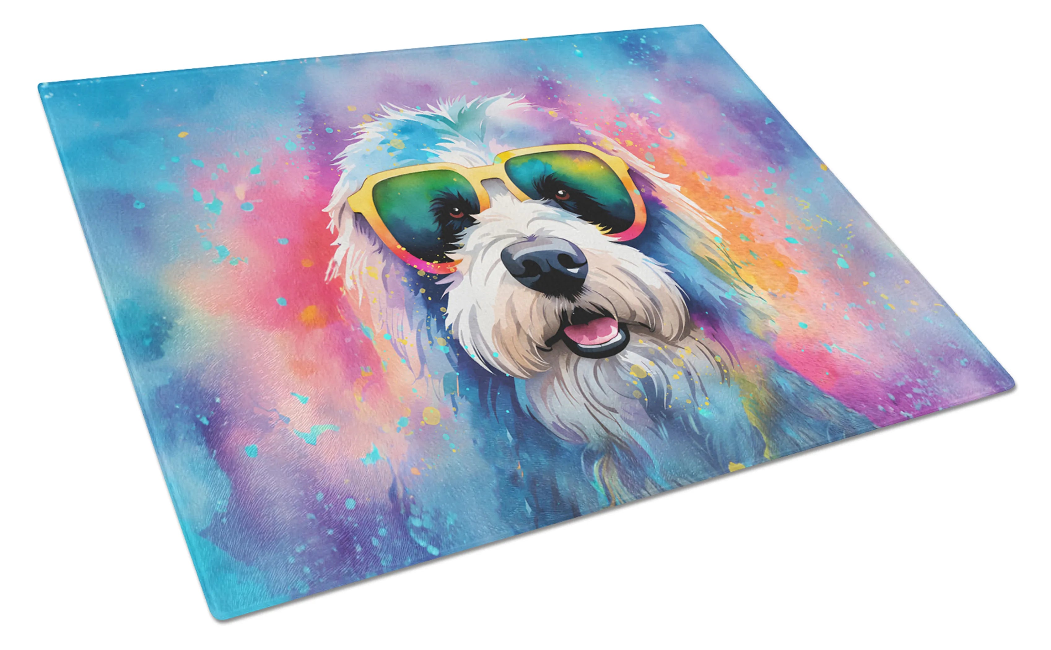 Hippie Dawg Glass Cutting Board - Size: LARGE | Pack Of: 1 | Collection name: Hippie dawg
