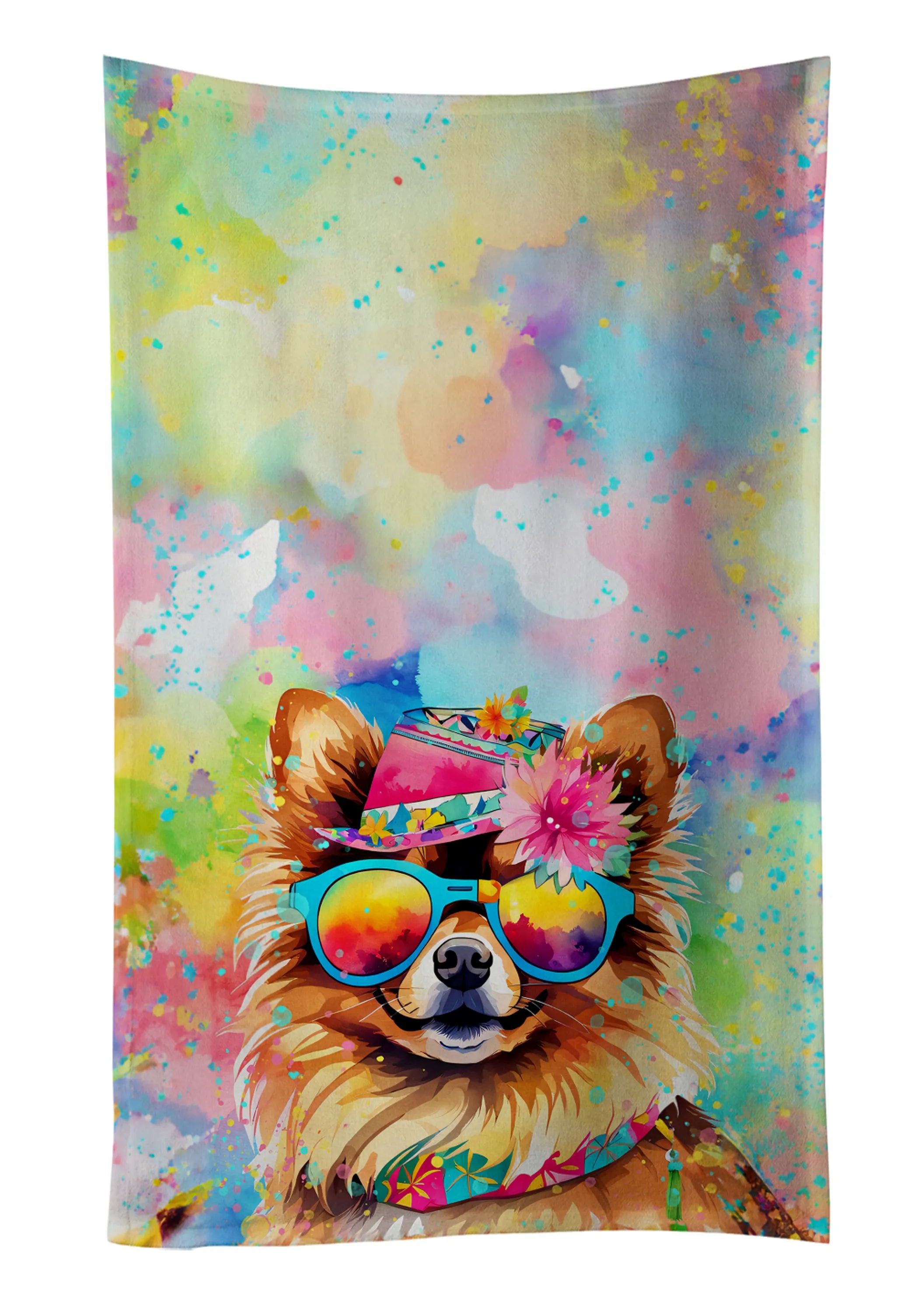 Hippie Dawg Kitchen Towel - Size: 25HX15W | Pack Of: 1 | Collection name: Hippie dawg