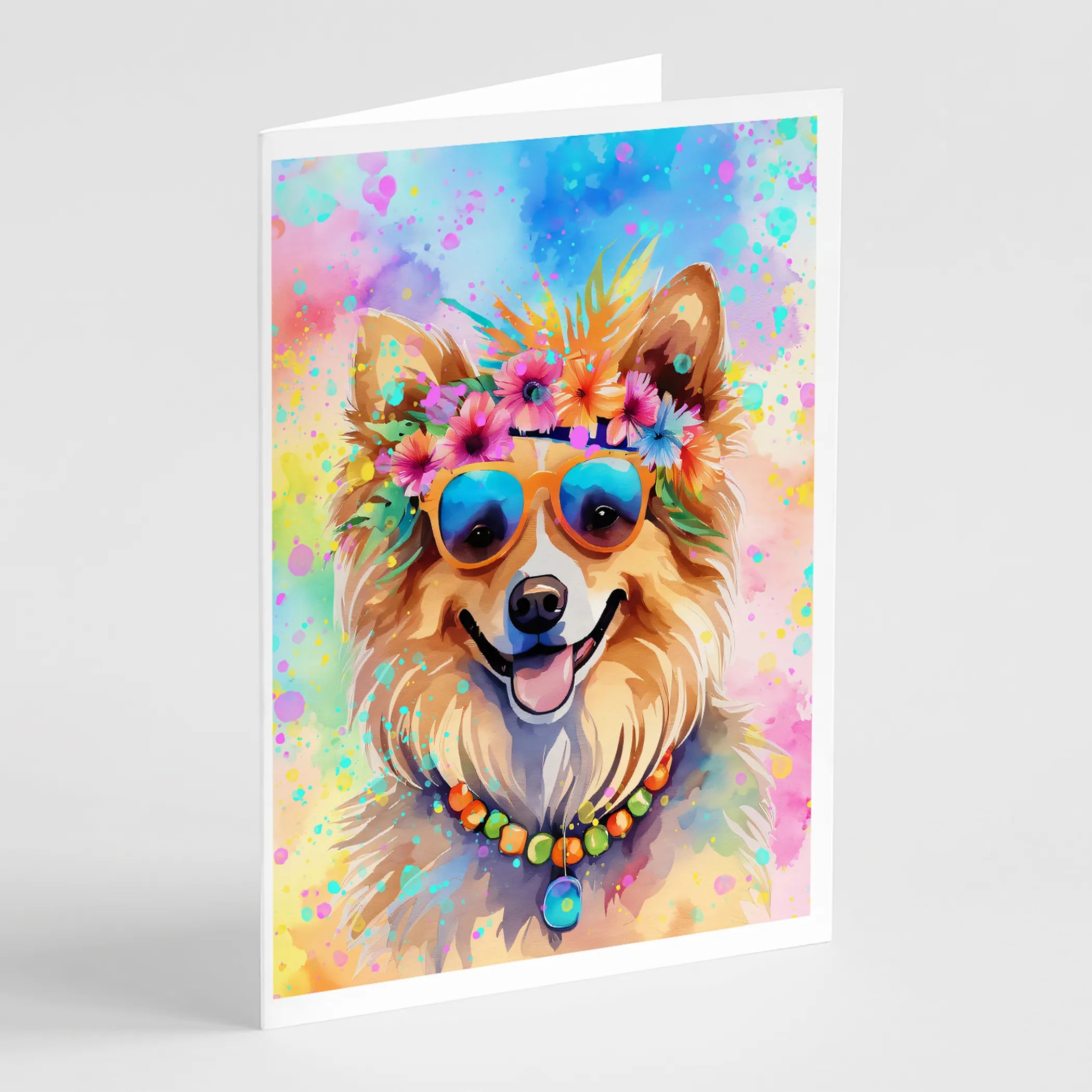 Hippie Dawg Greeting Cards  - Size: 5X7 | Pack Of: 1 | Collection name: Hippie dawg