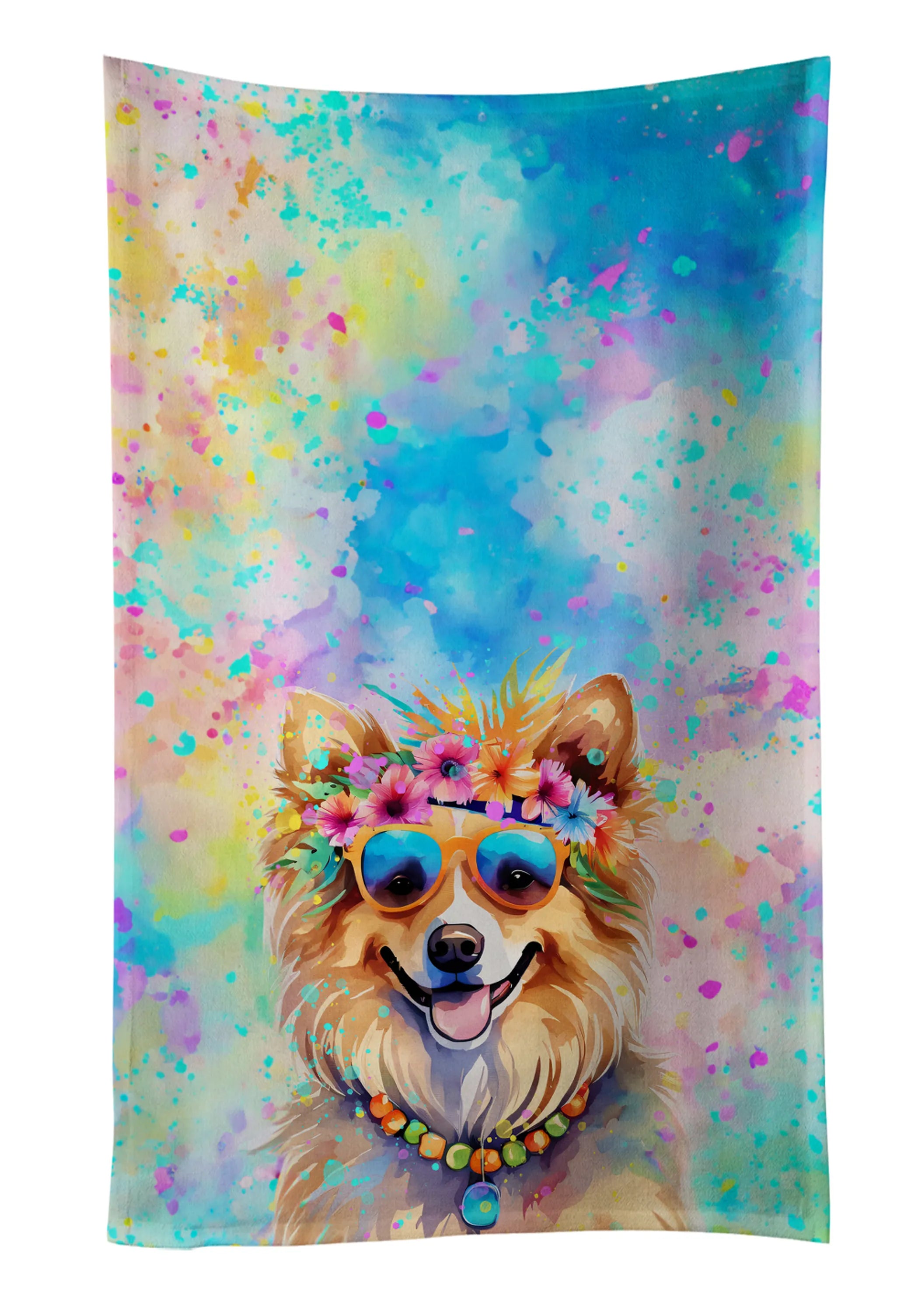 Hippie Dawg Kitchen Towel - Size: 25HX15W | Pack Of: 1 | Collection name: Hippie dawg