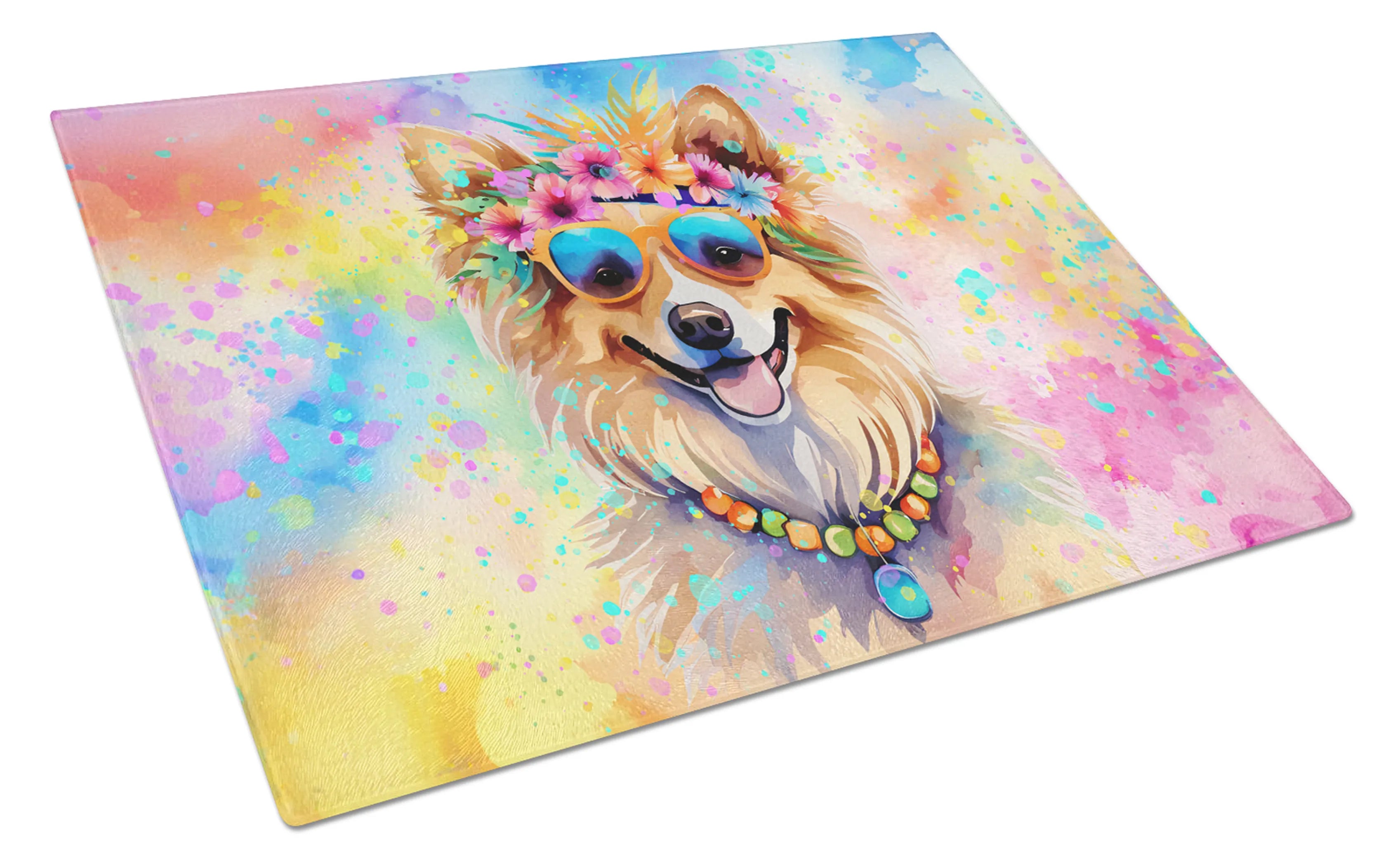Hippie Dawg Glass Cutting Board - Size: LARGE | Pack Of: 1 | Collection name: Hippie dawg